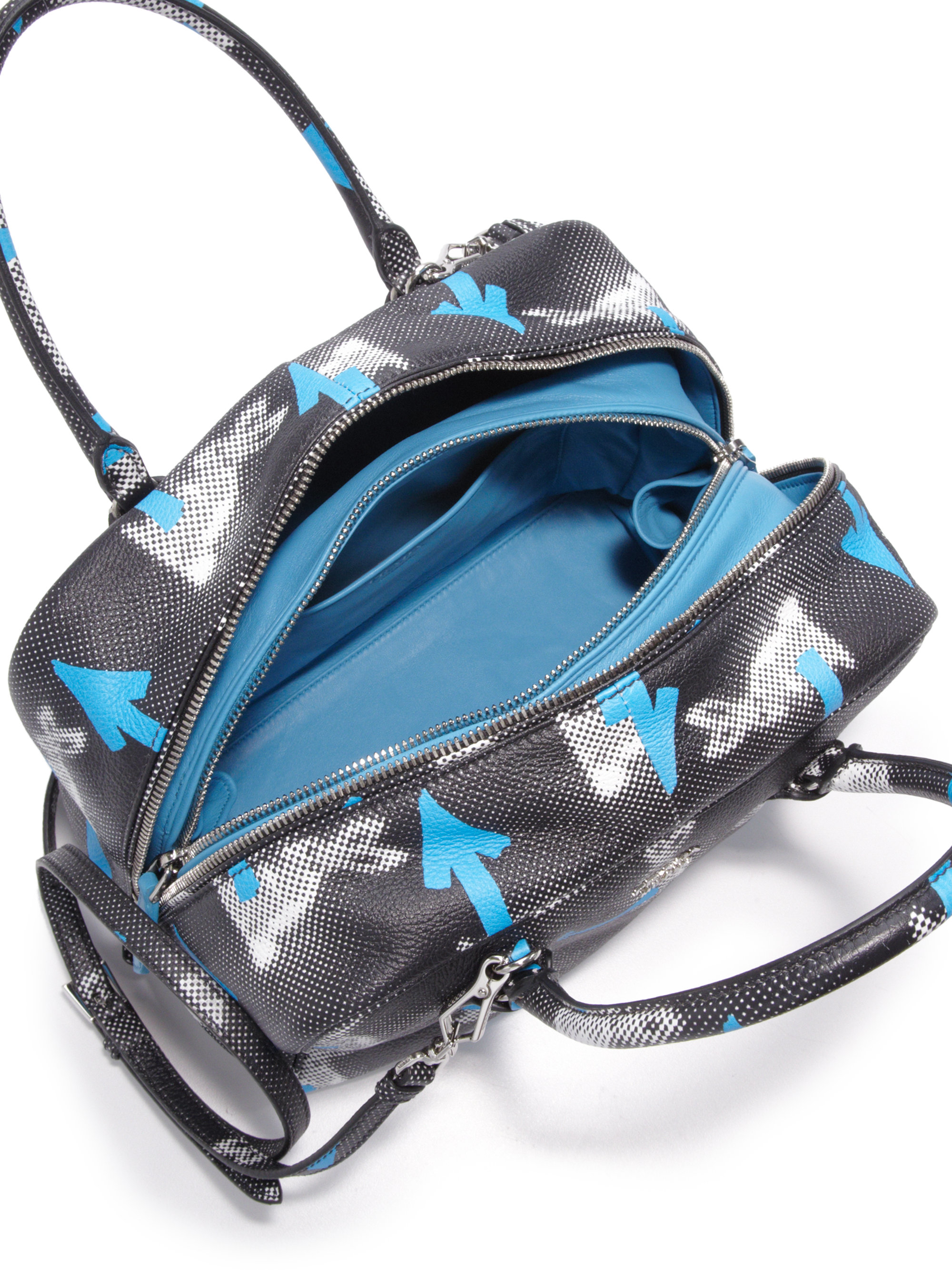 Prada Rabbit-print Leather Inside Bag in Blue (blue-multi) | Lyst  