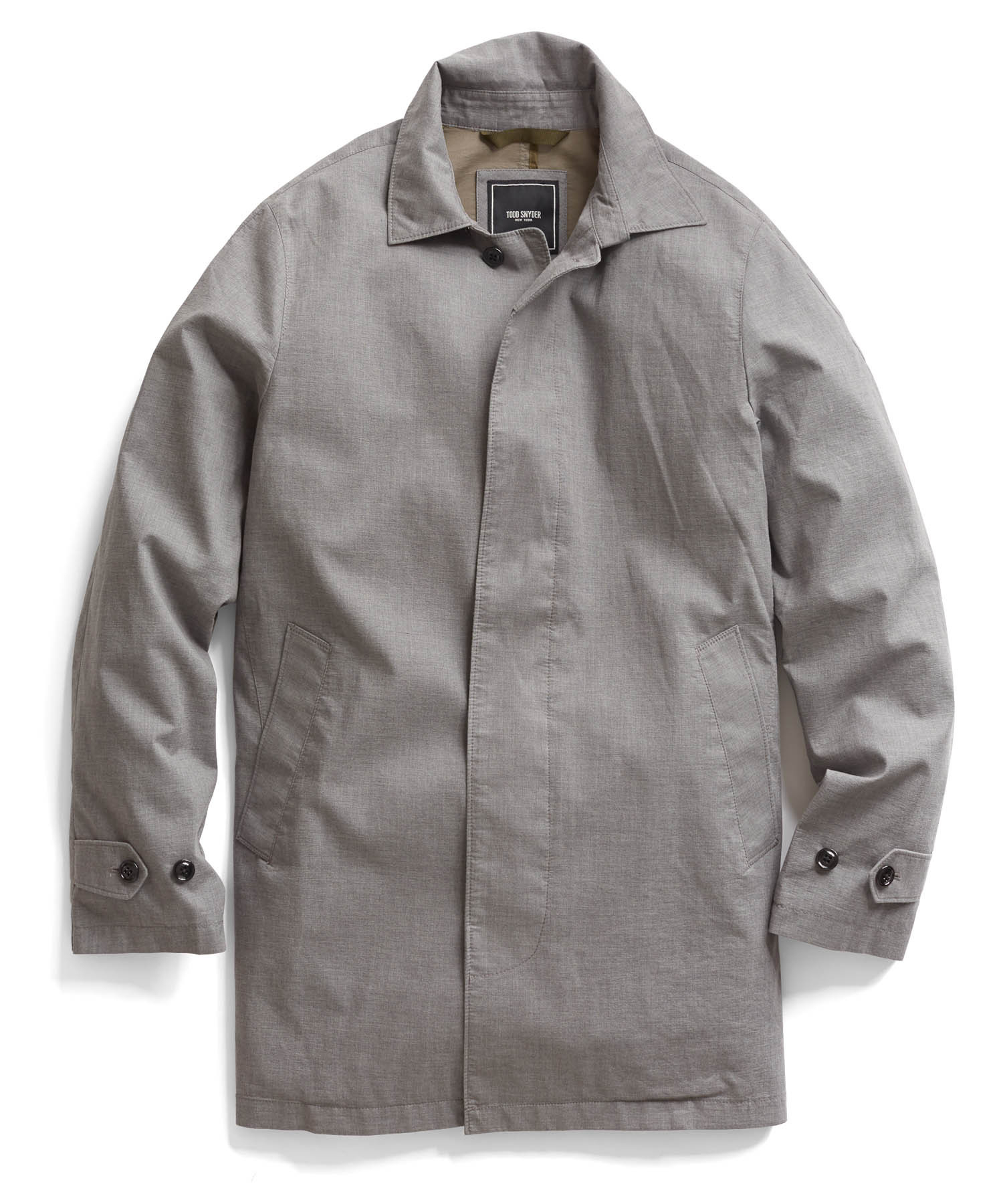 Todd snyder Grey Short Trench Coat in Gray for Men | Lyst