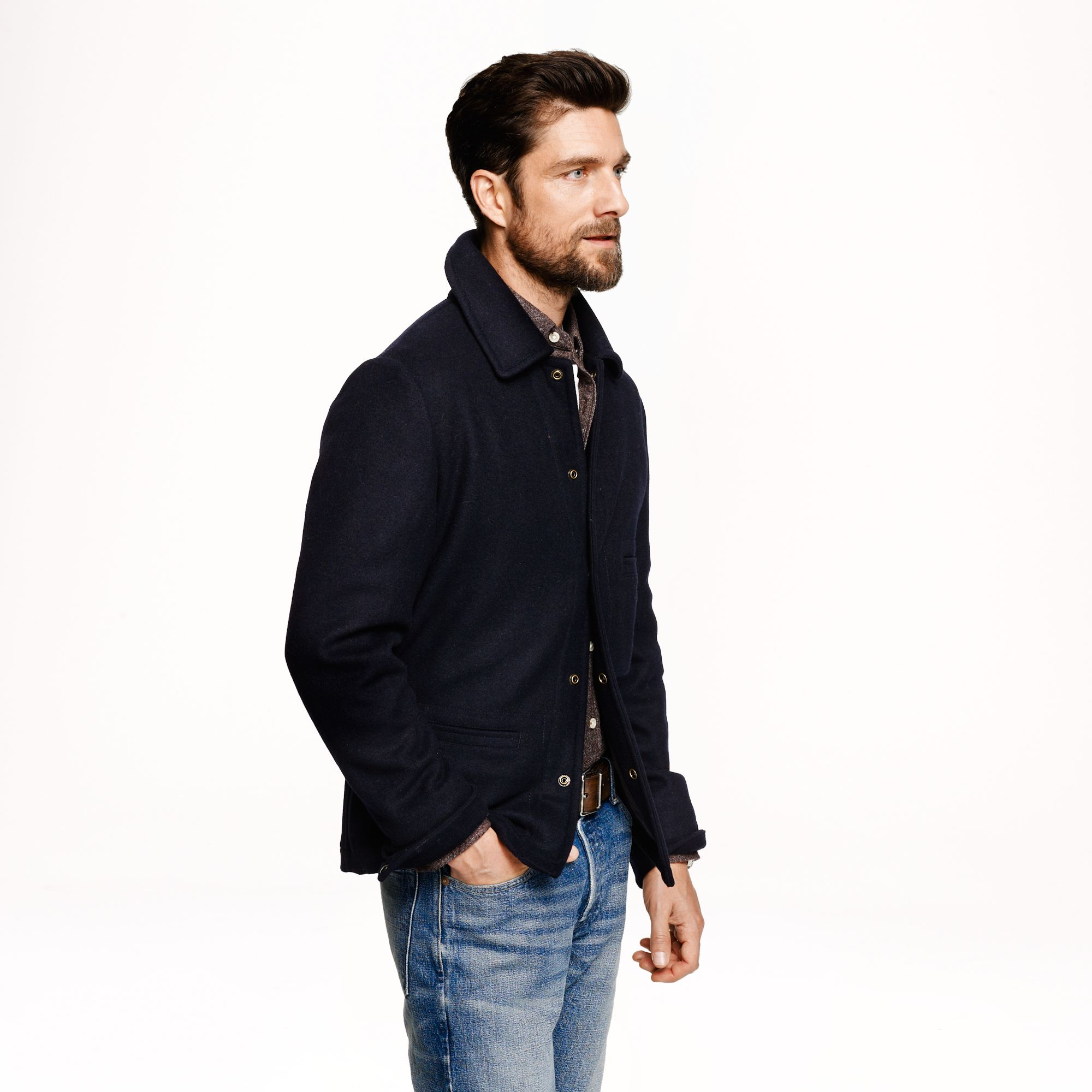 Lyst - J.Crew Wallace Barnes Skiff Jacket in Blue for Men