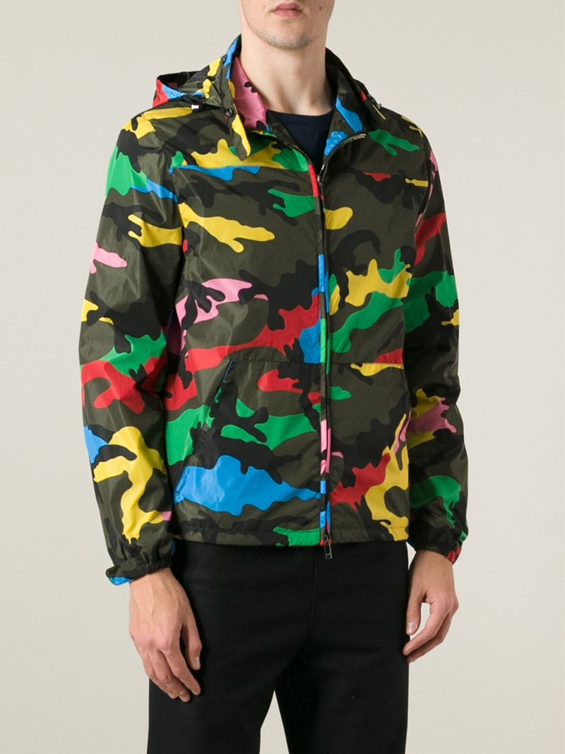 Lyst - Valentino Camouflage Print Jacket in Green for Men