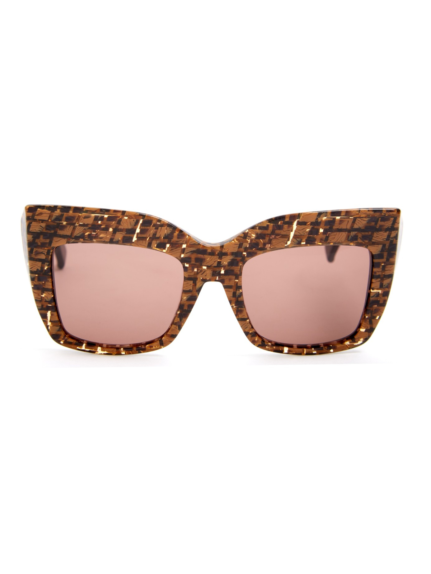 Lyst - Max Mara Gem Sunglasses in Brown