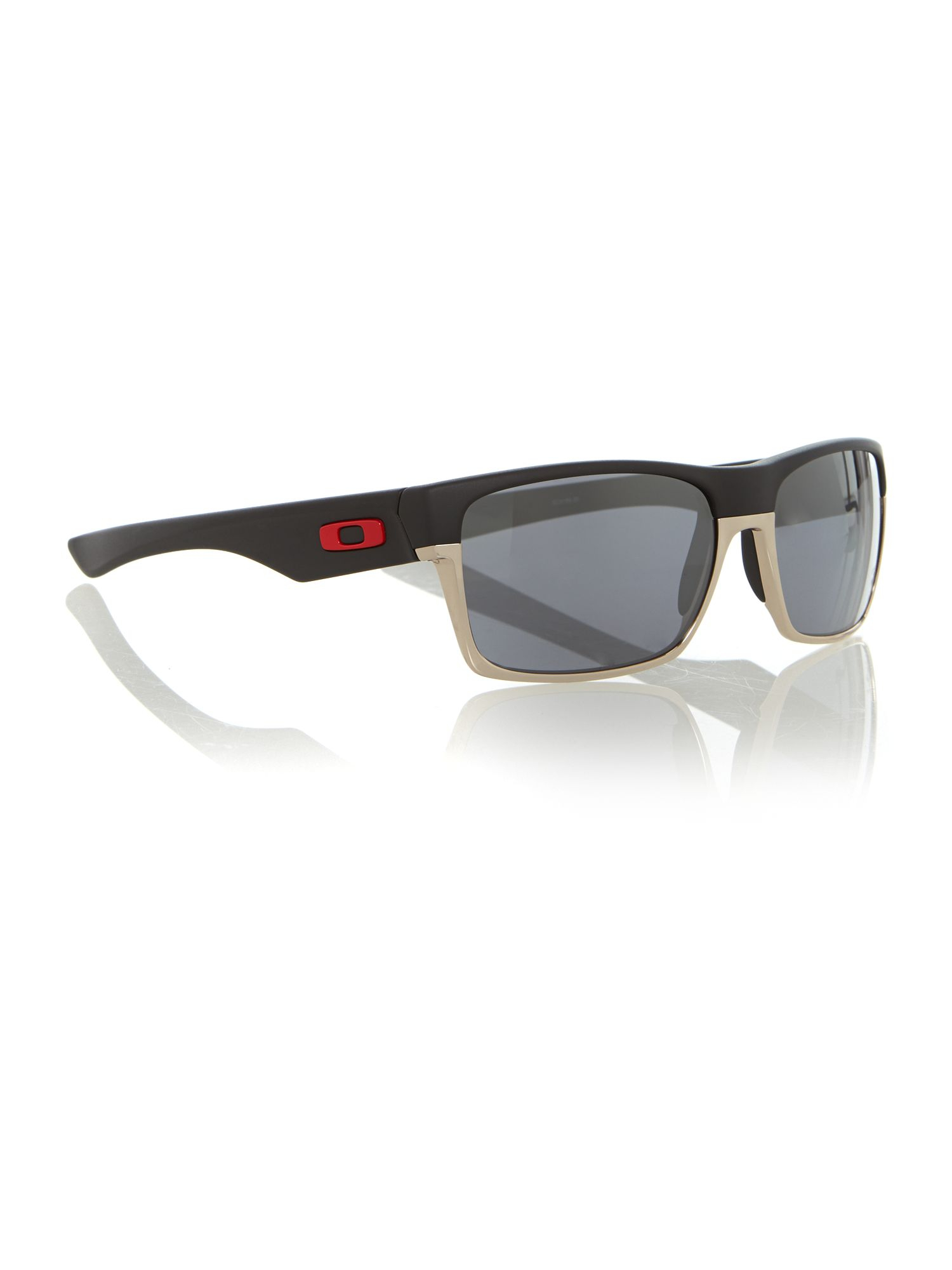 oakley red white sunglasses blue and