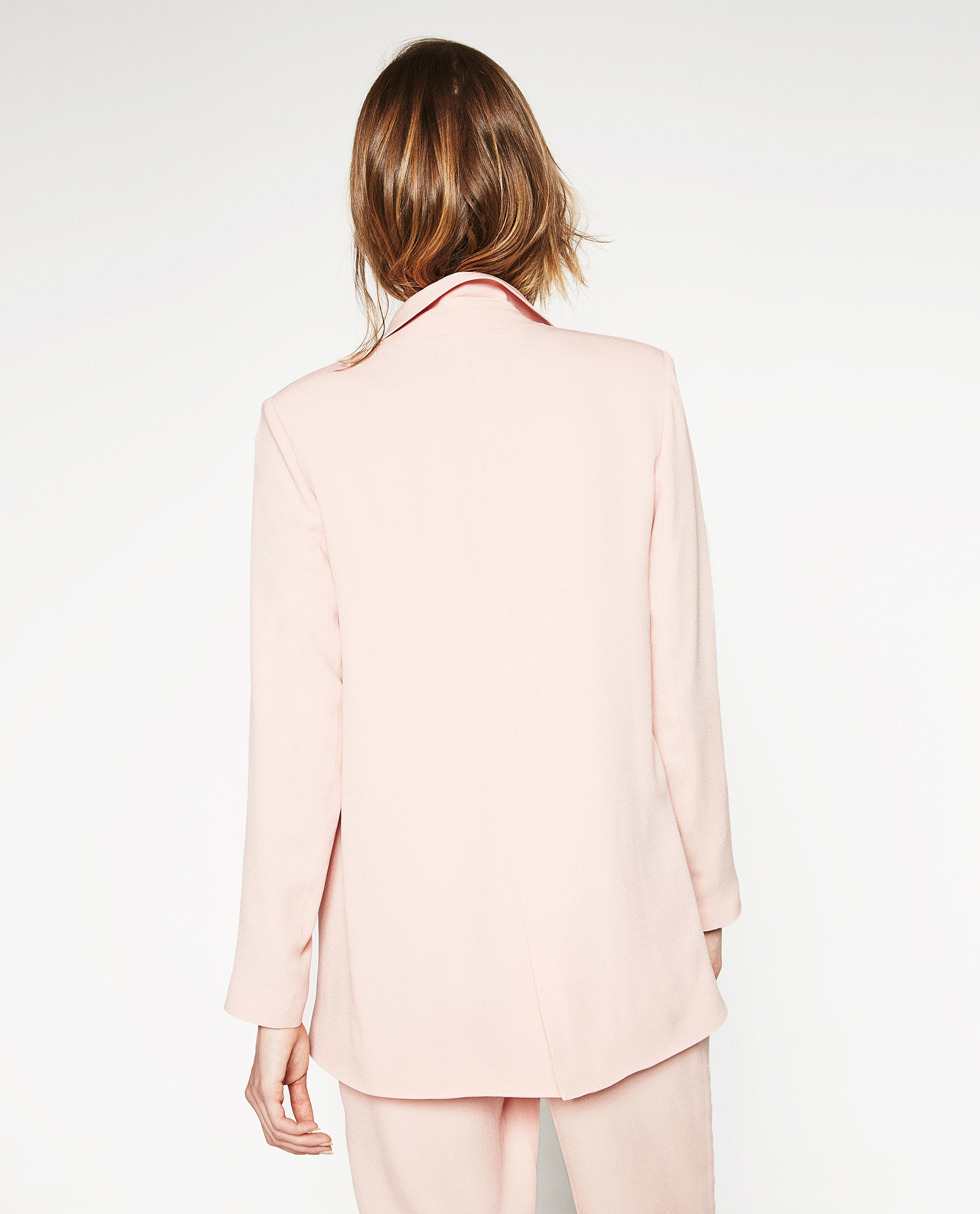  Zara Asymmetrical Jacket in Pink Lyst