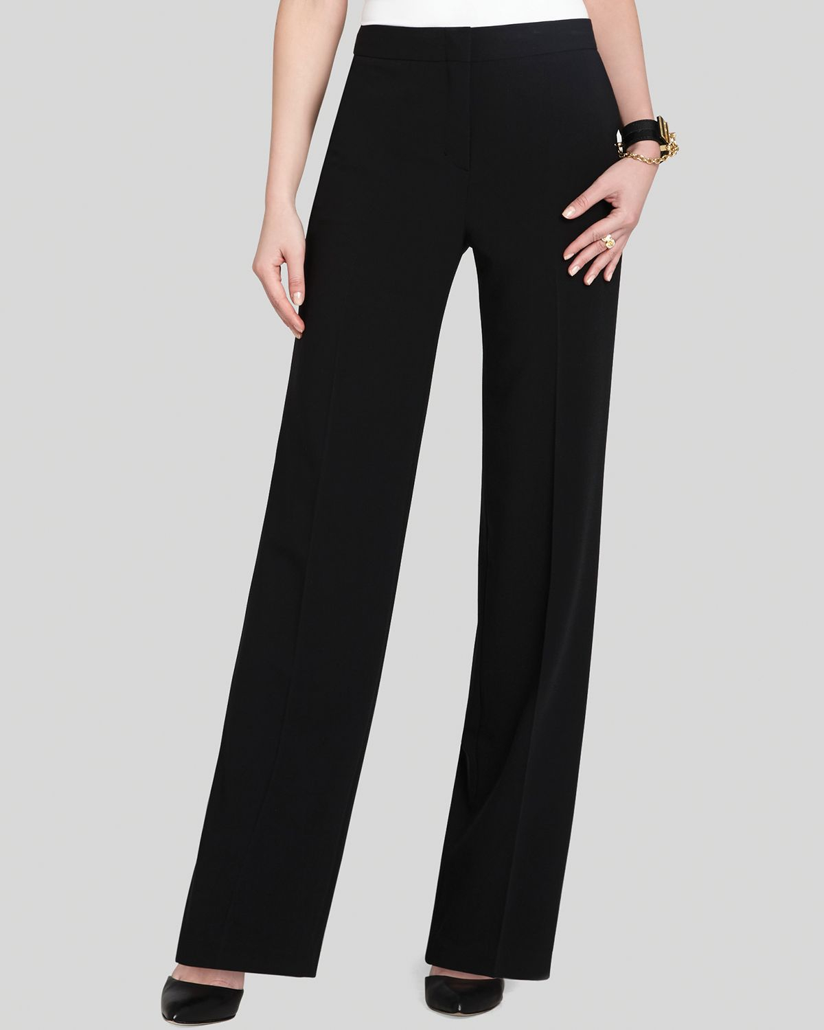 Lyst - Bcbgmaxazria Bcbg Max Azria Pants Vincent Wide Leg in Black