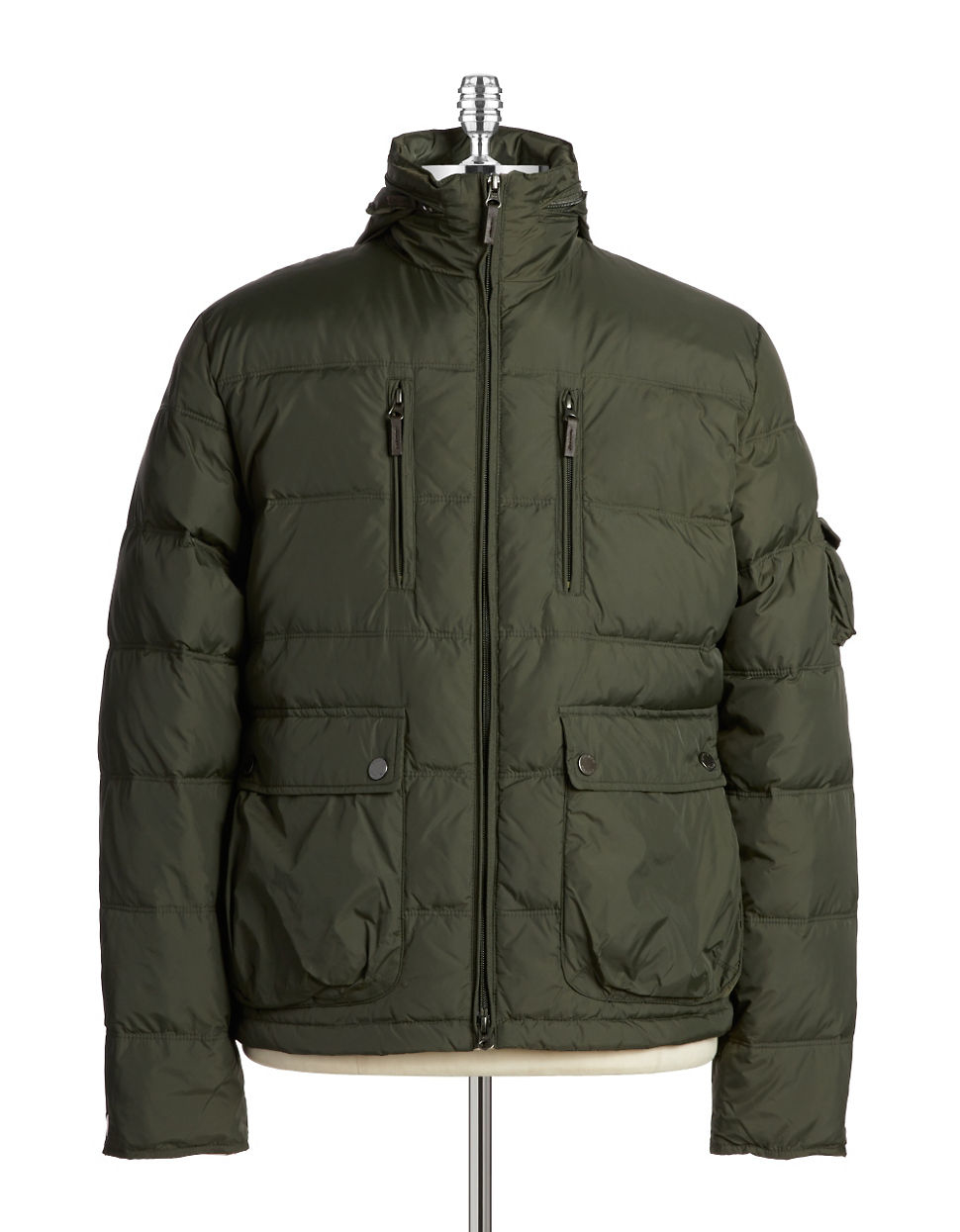 Olive green puffer vest for women black jacket