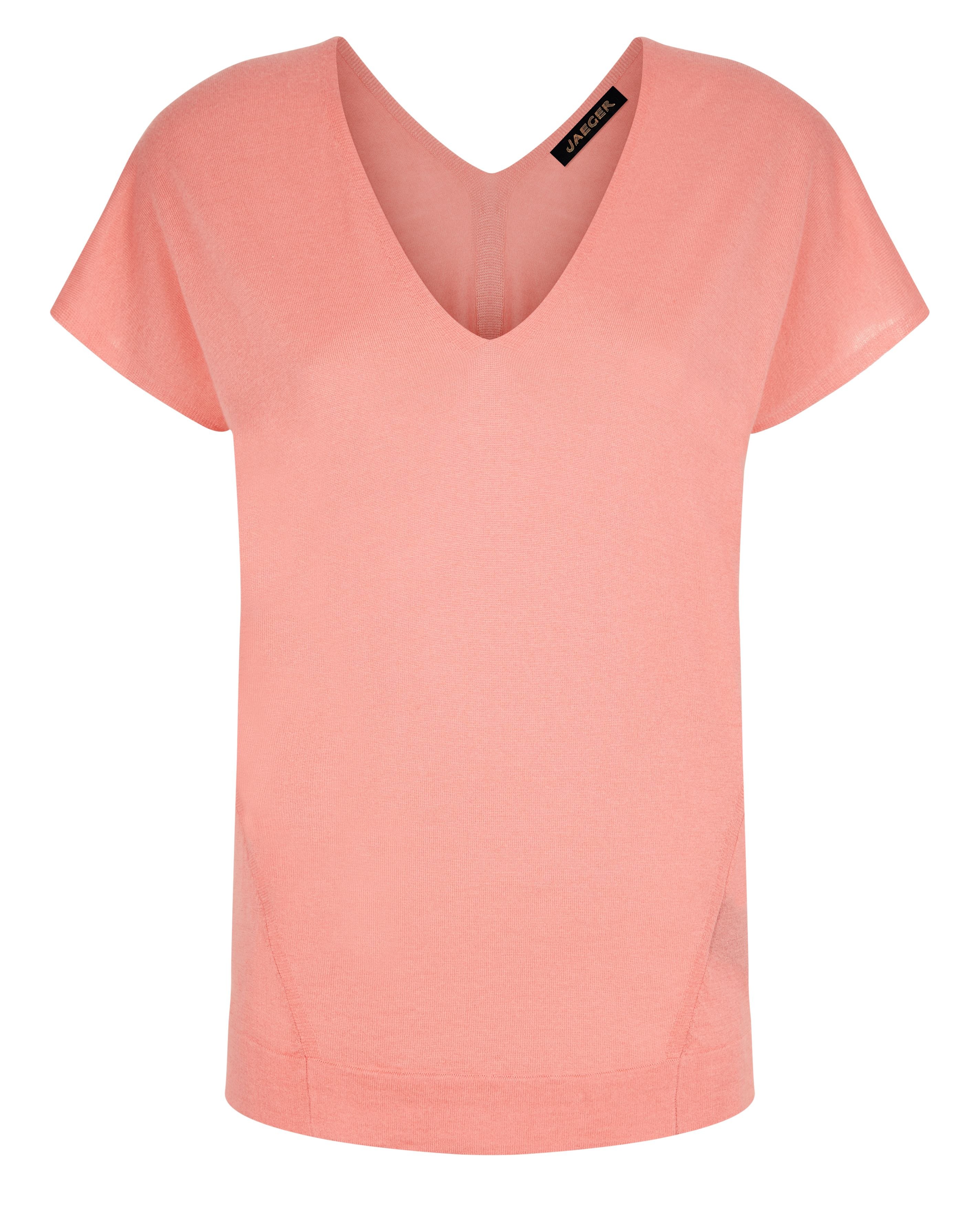 Jaeger Silk Wool Knitted Tank Top in Pink | Lyst