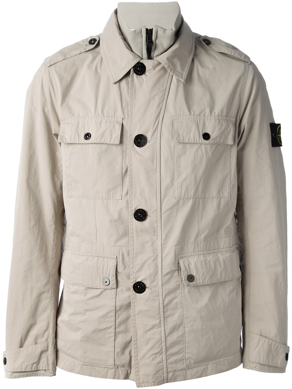 Lyst - Stone Island Soft Field Jacket in Natural for Men