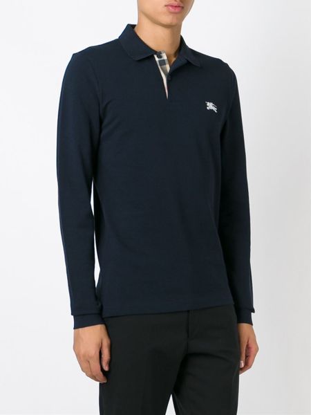 burberry brit long sleeve polo