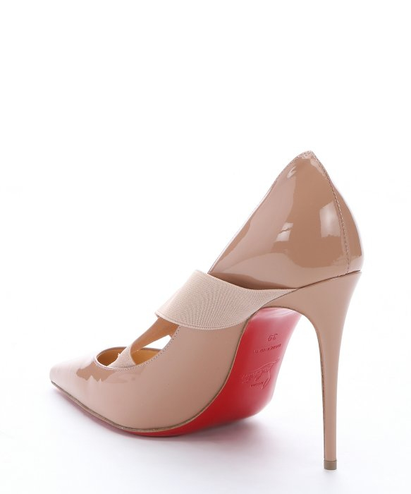 Christian louboutin Nude Patent Leather \u0026#39;sharpstagram 100\u0026#39; Criss ...