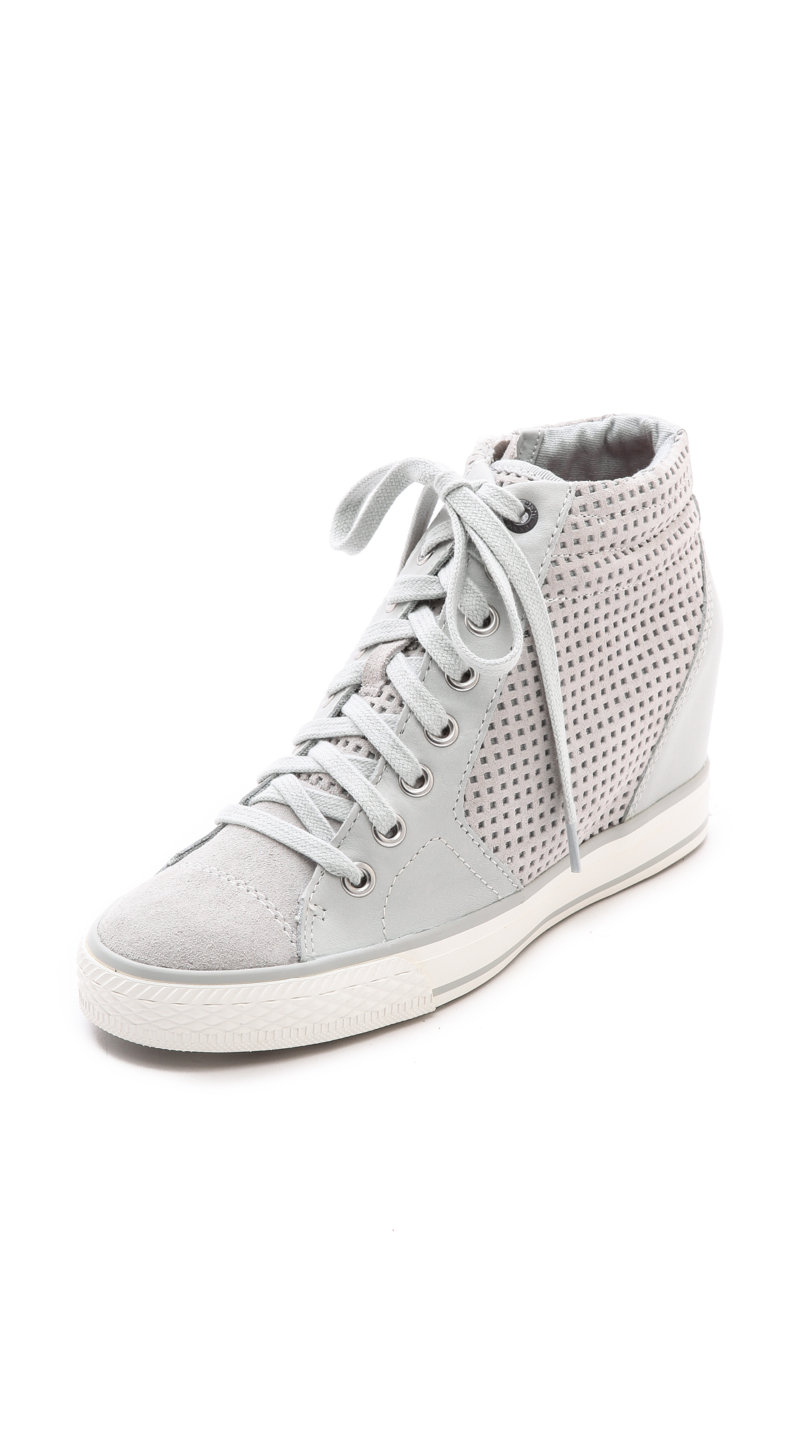 grey sneaker wedges dkny perforated wedge sneakers grey in gray grey grey sneaker wedges dkny perforated wedge sneakers grey in gray grey