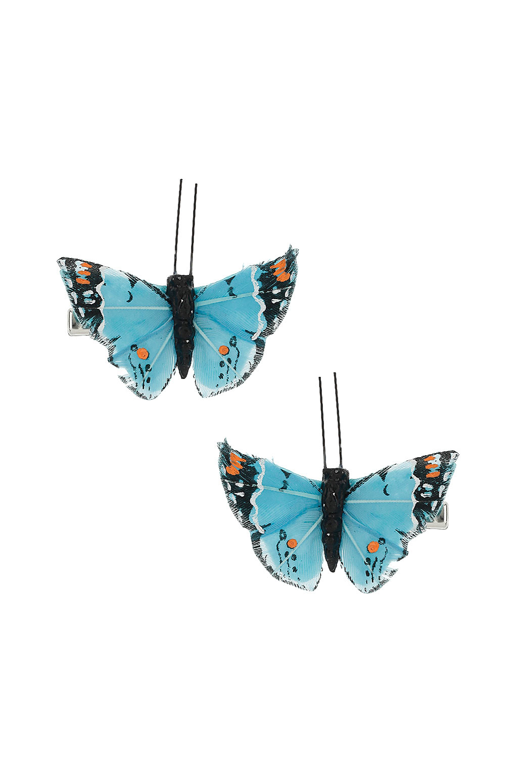 Lyst Topshop Blue Butterfly Hair Clips In Blue