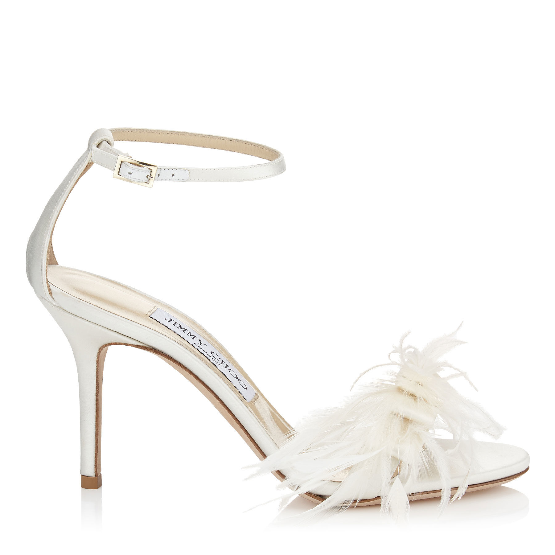 jimmy choo white satin