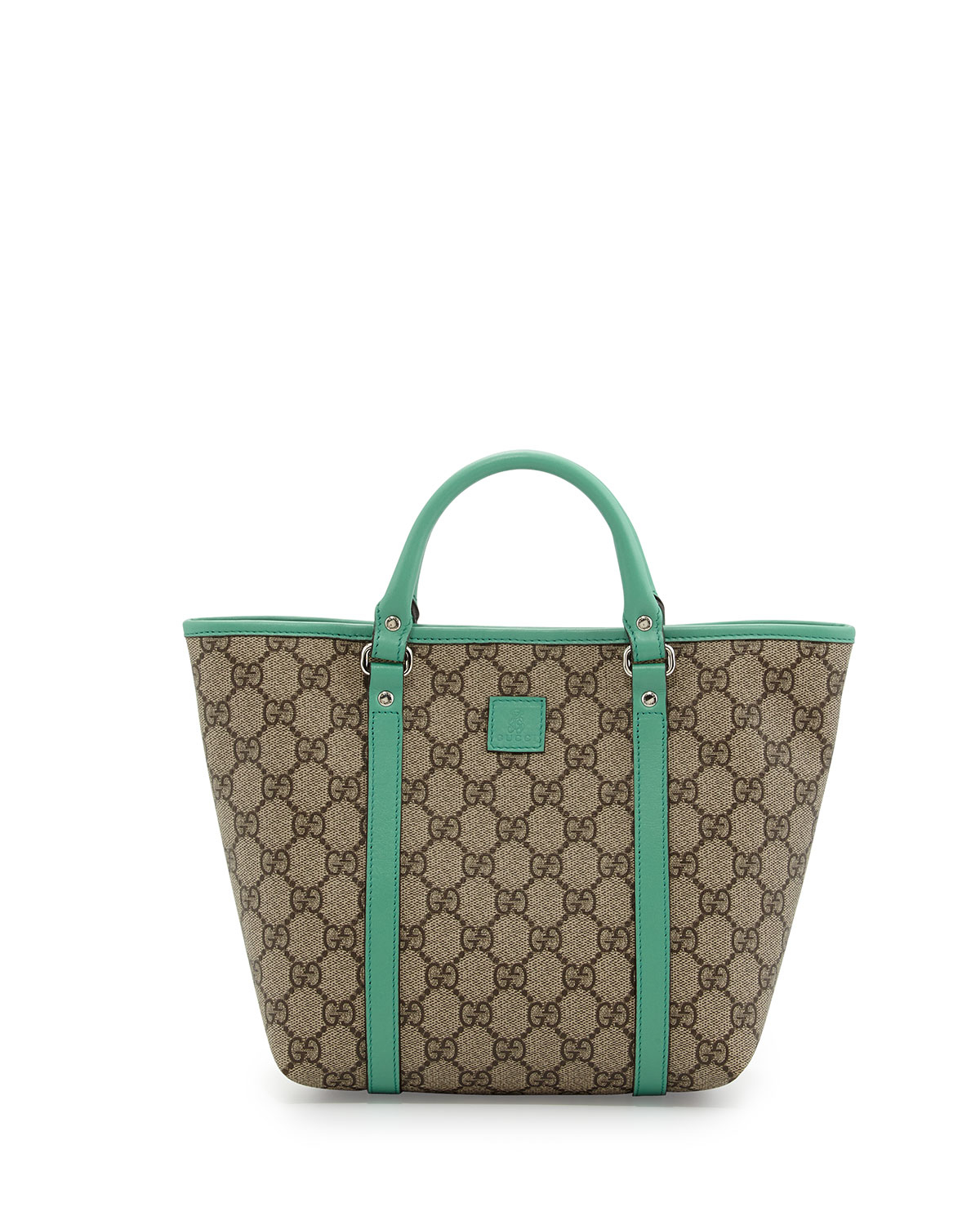 Lyst - Gucci Gg Supreme Canvas Kid&#39;S Tote Bag in Green