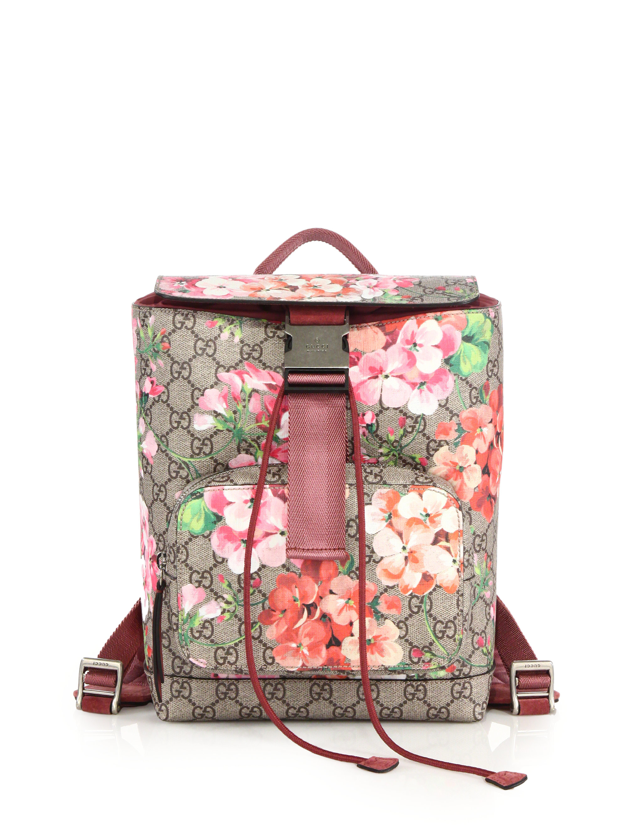 Gucci Gg Blooms Small Backpack in Pink | Lyst