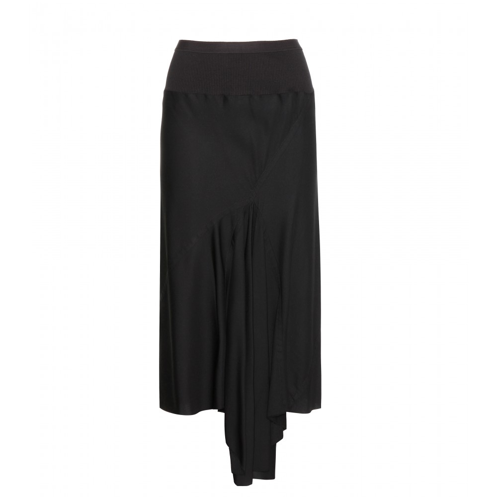Lyst - Rick Owens Asymmetric Skirt in Black