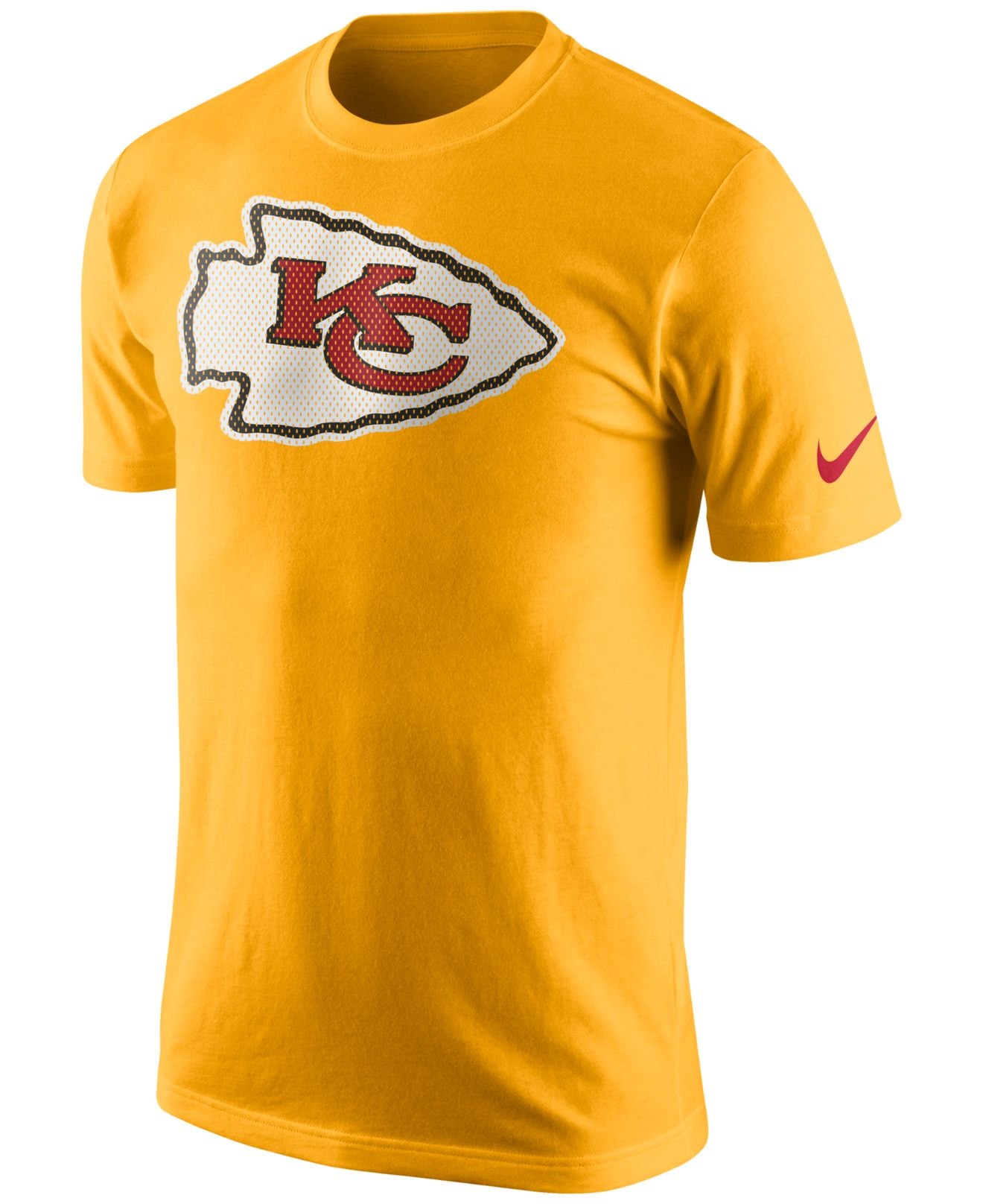 Lyst - Nike Men's Kansas City Chiefs Mesh Logo T-shirt in Yellow for Men