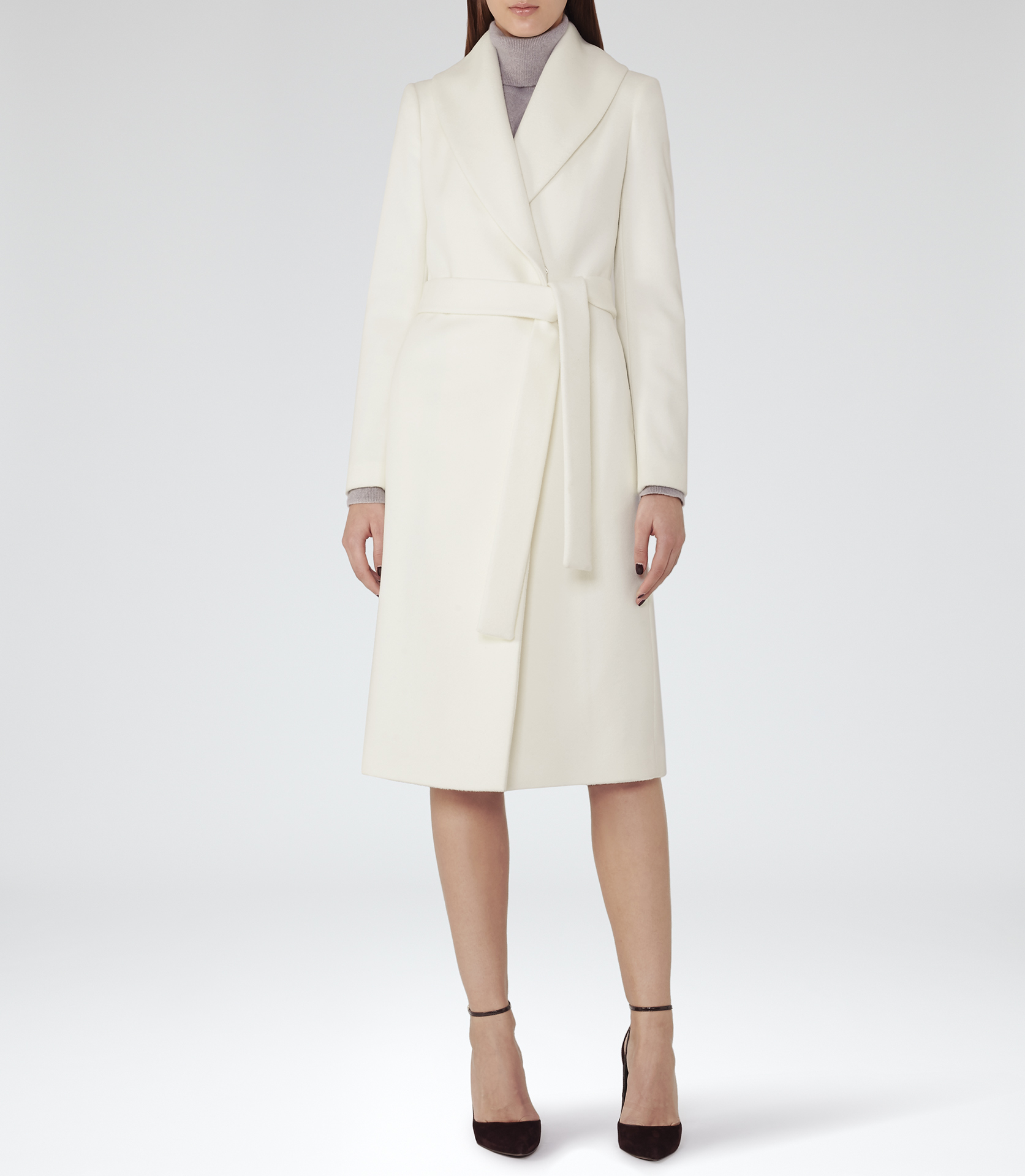 White Wrap Coat | Fashion Women's Coat 2017