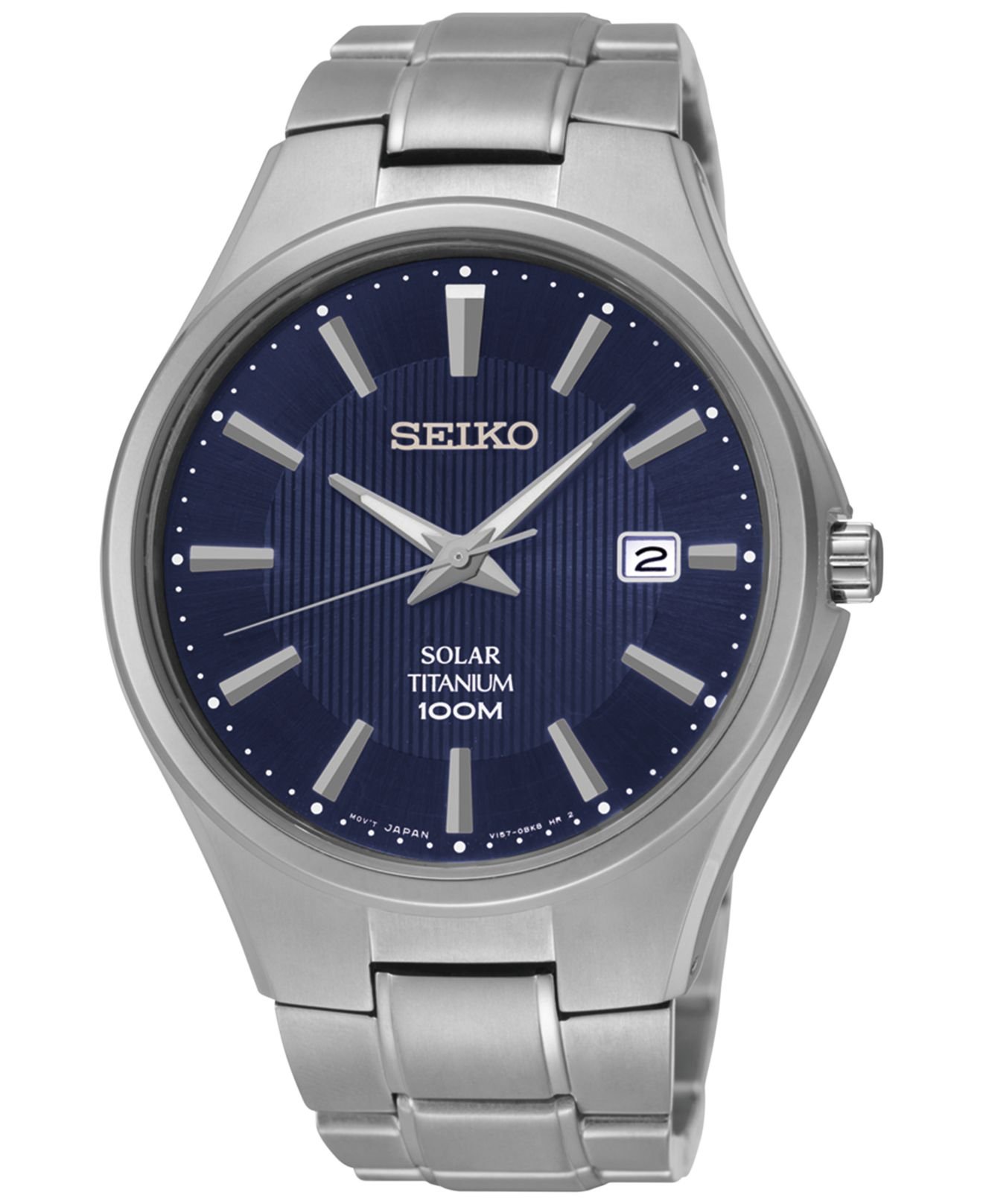 Seiko Men's Solar Silver-tone Titanium Bracelet Watch 40mm Sne381 in ...