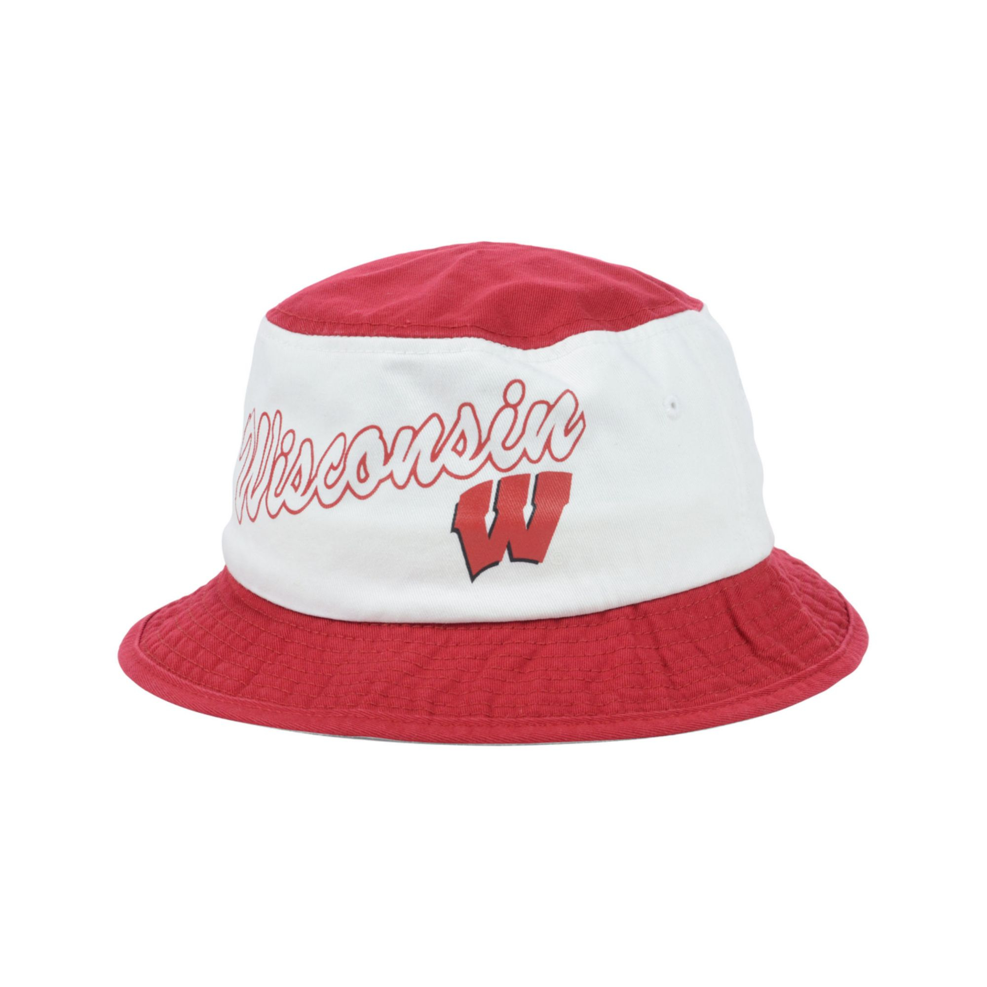 Adidas Wisconsin Badgers Script Bucket Hat in Red for Men | Lyst