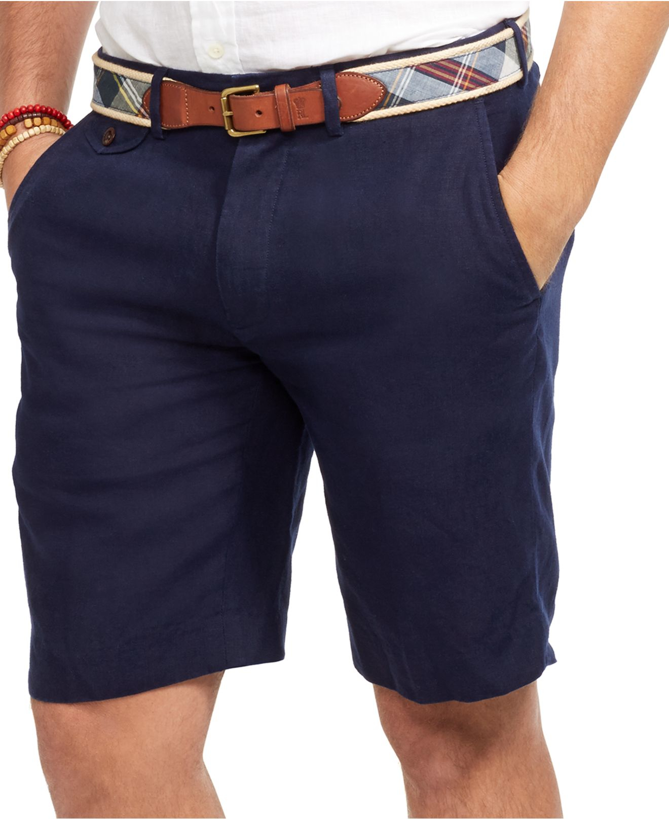 Polo ralph lauren Classic-fit Briton Linen Shorts in Blue for Men ...