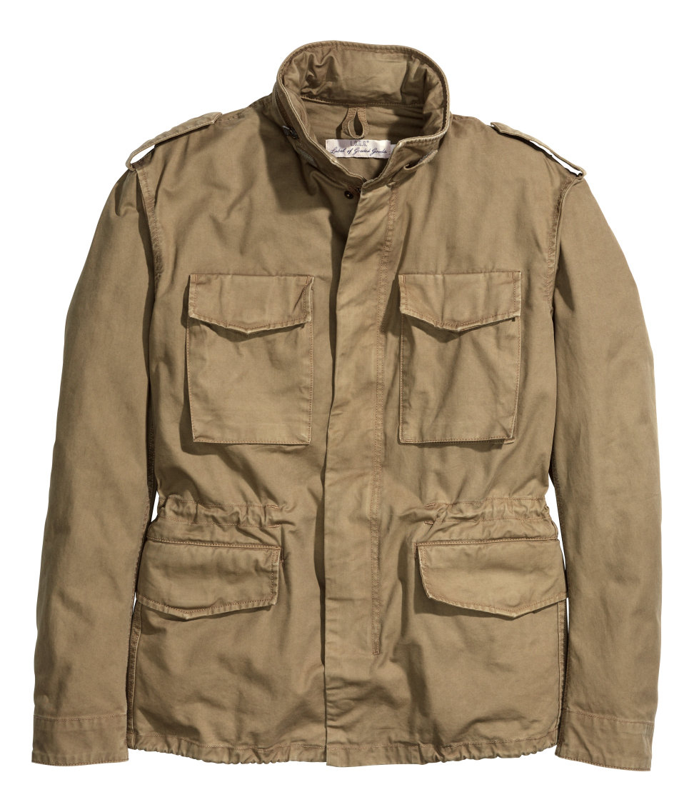 H M Cargo  Jacket  in Dark Beige Brown for Men Lyst