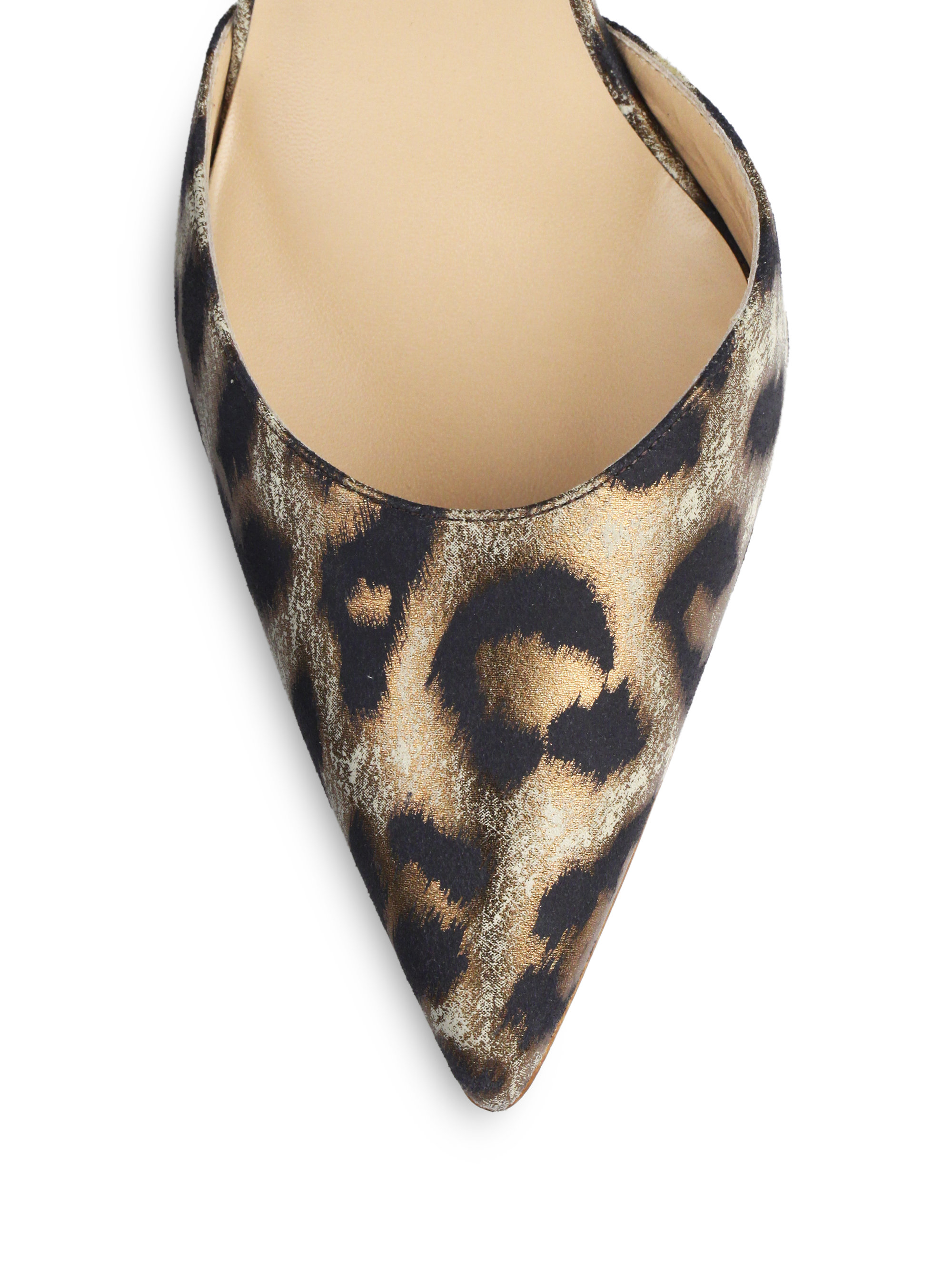 leopard print slingbacks