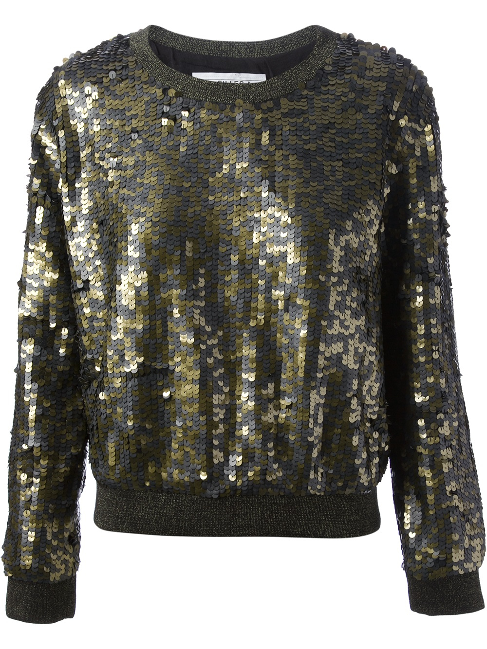 Lyst - Filles A Papa Sequin Embellished Sweatshirt in Gray