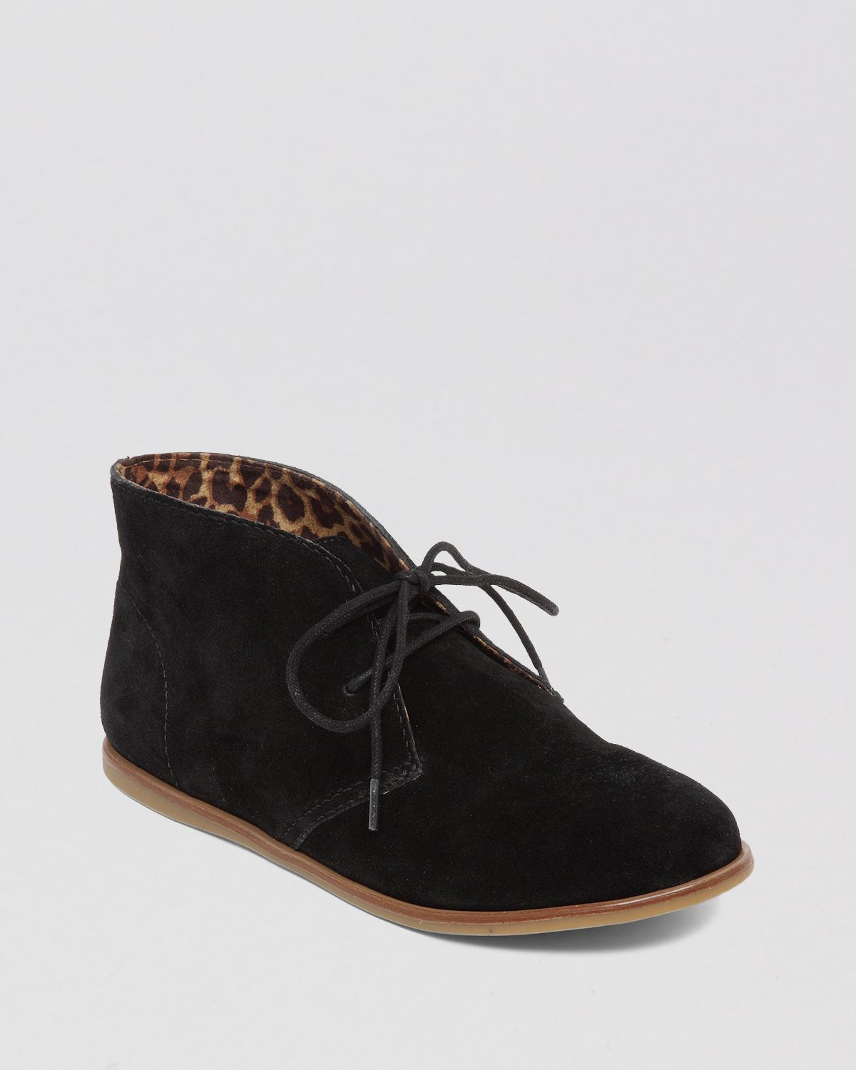 Lucky Brand Lace Up Flat Booties Asherr In Black Lyst 9368