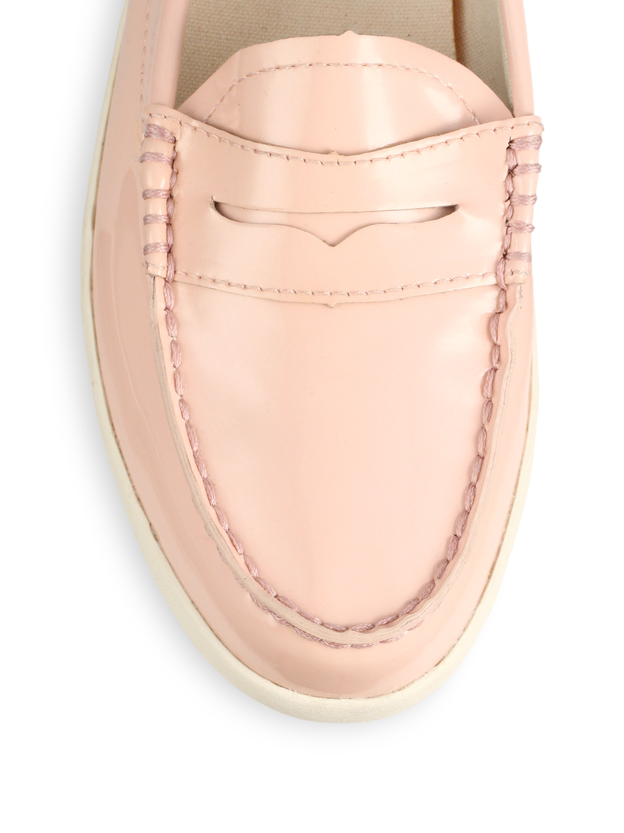 Cole Haan Pinch Patent Leather Loafers in Pink Lyst