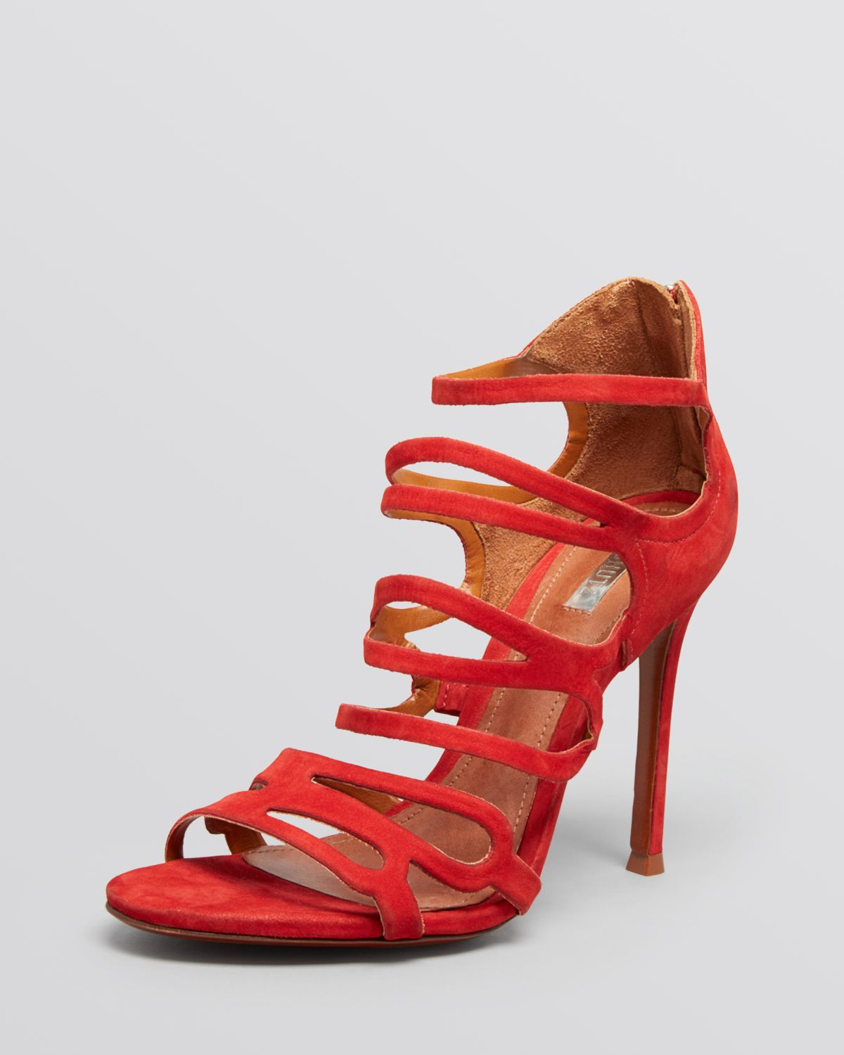 Schutz Evening Sandals Strappy High Heel In Red Lyst