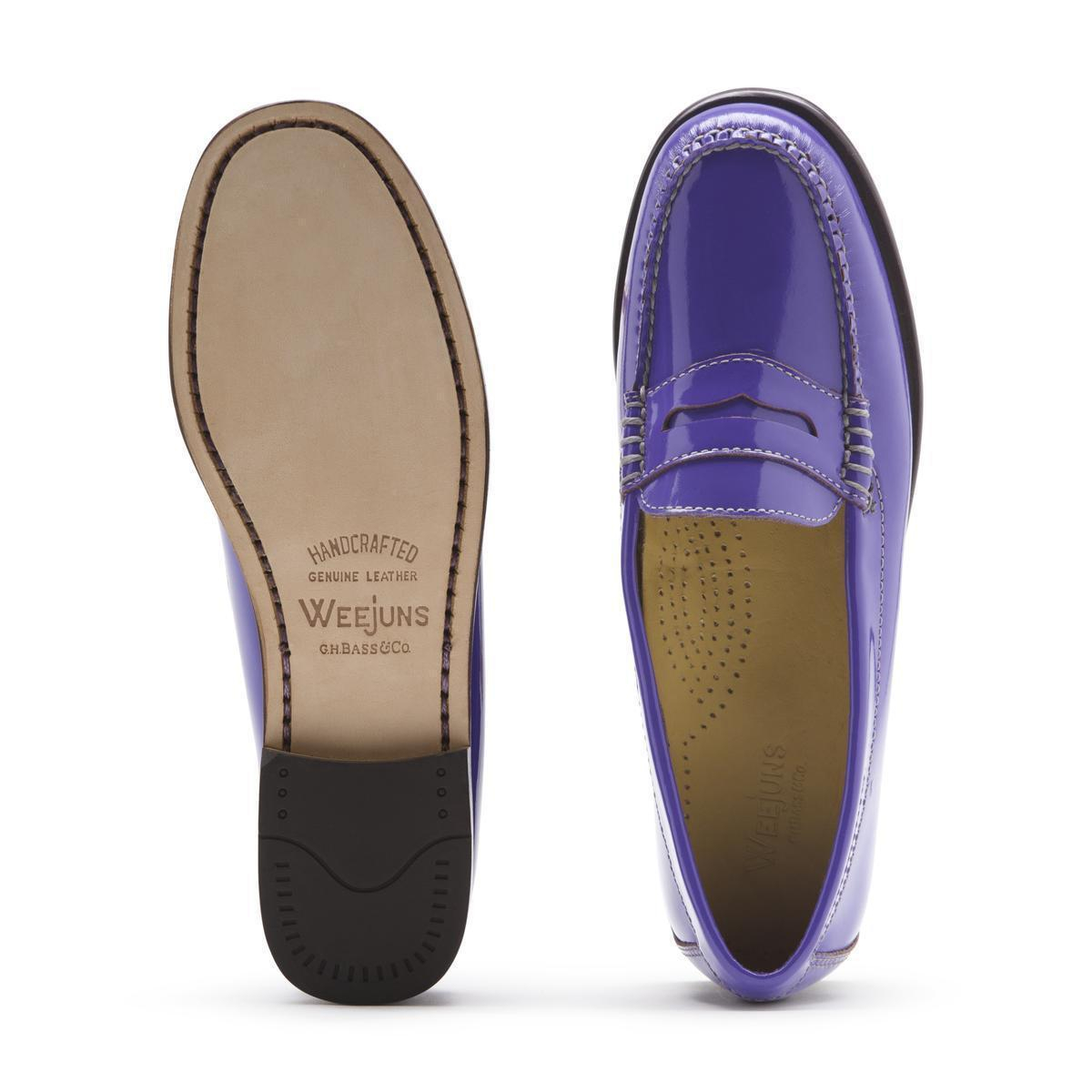 Lyst - G.H. Bass & Co. Patent Penny Loafer in Purple