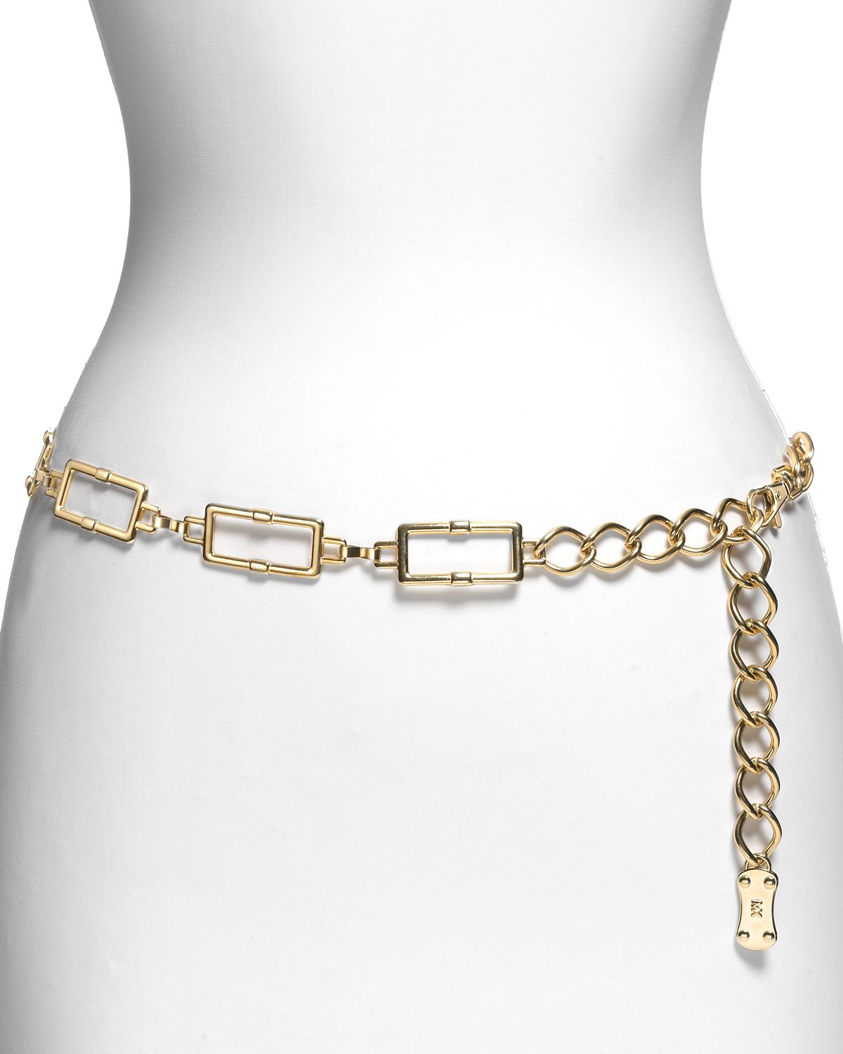 Lyst - Michael Michael Kors Chain Link Belt in Metallic