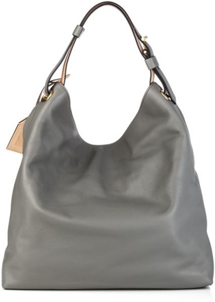 Gray Leather Hobo Handbags | semashow.com