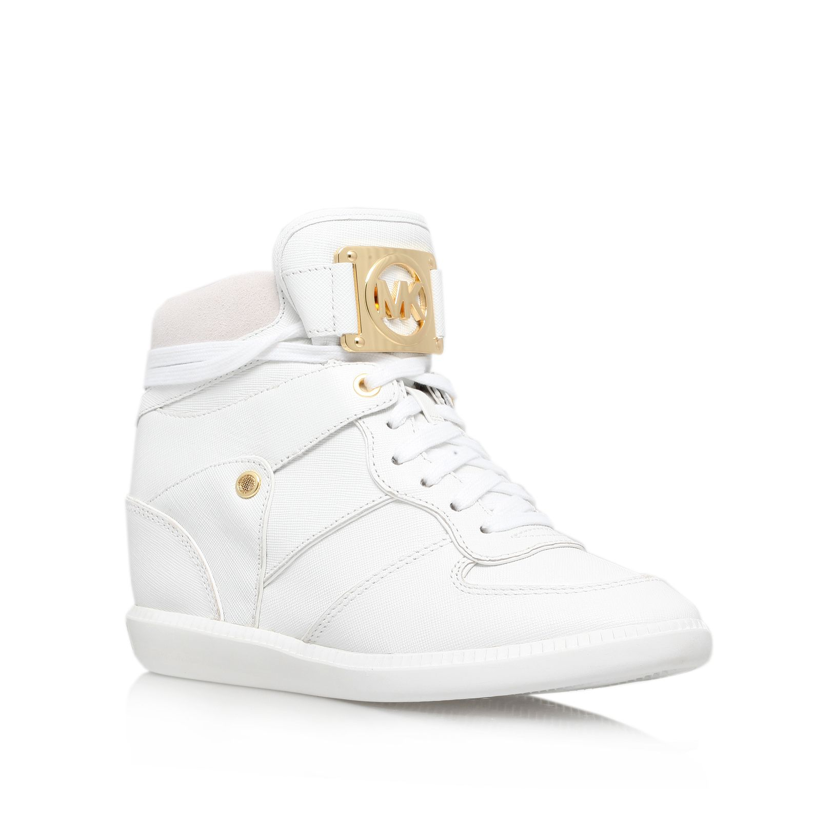 Michael kors Nikko High Top Trainers in White | Lyst