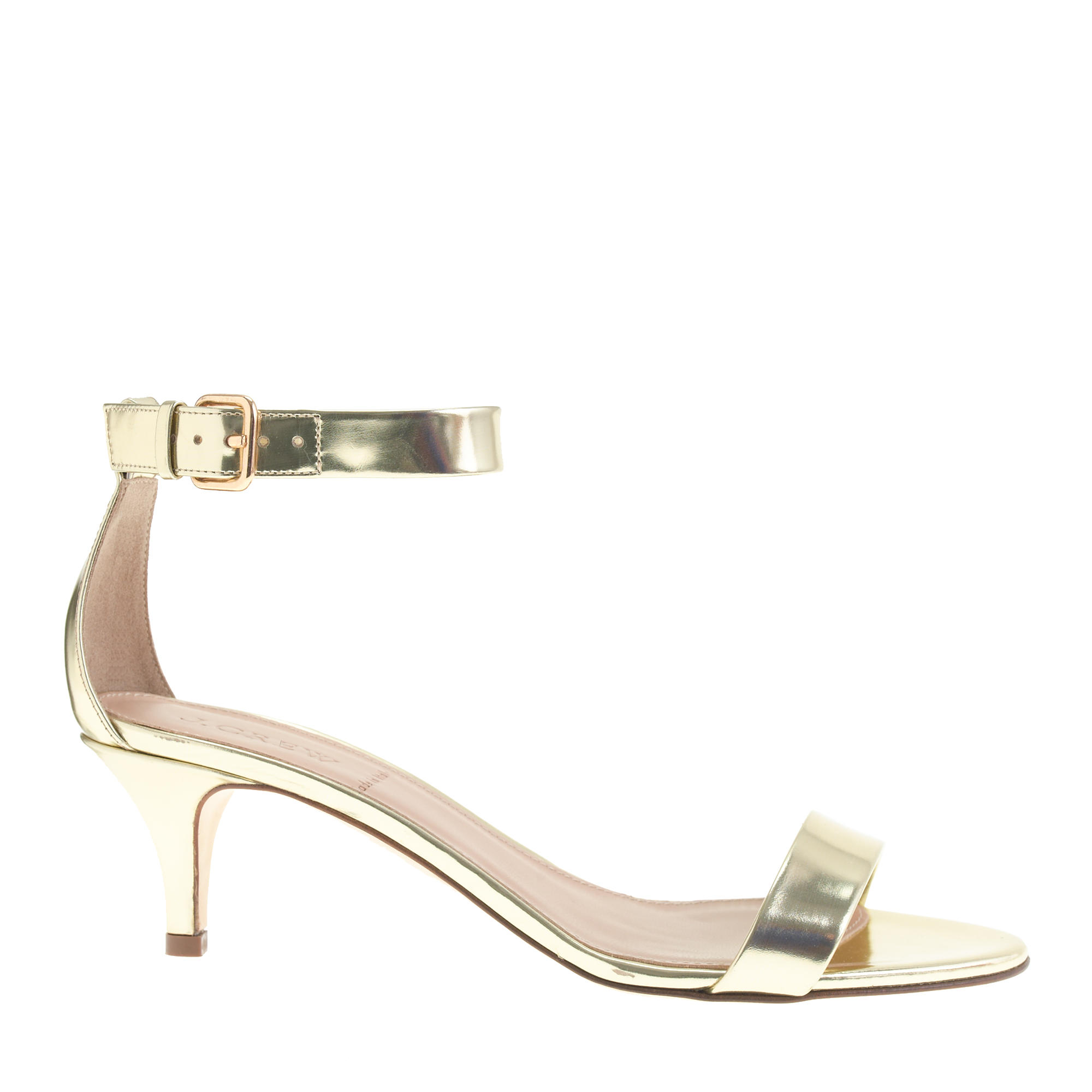 gold kitten heel sandals uk