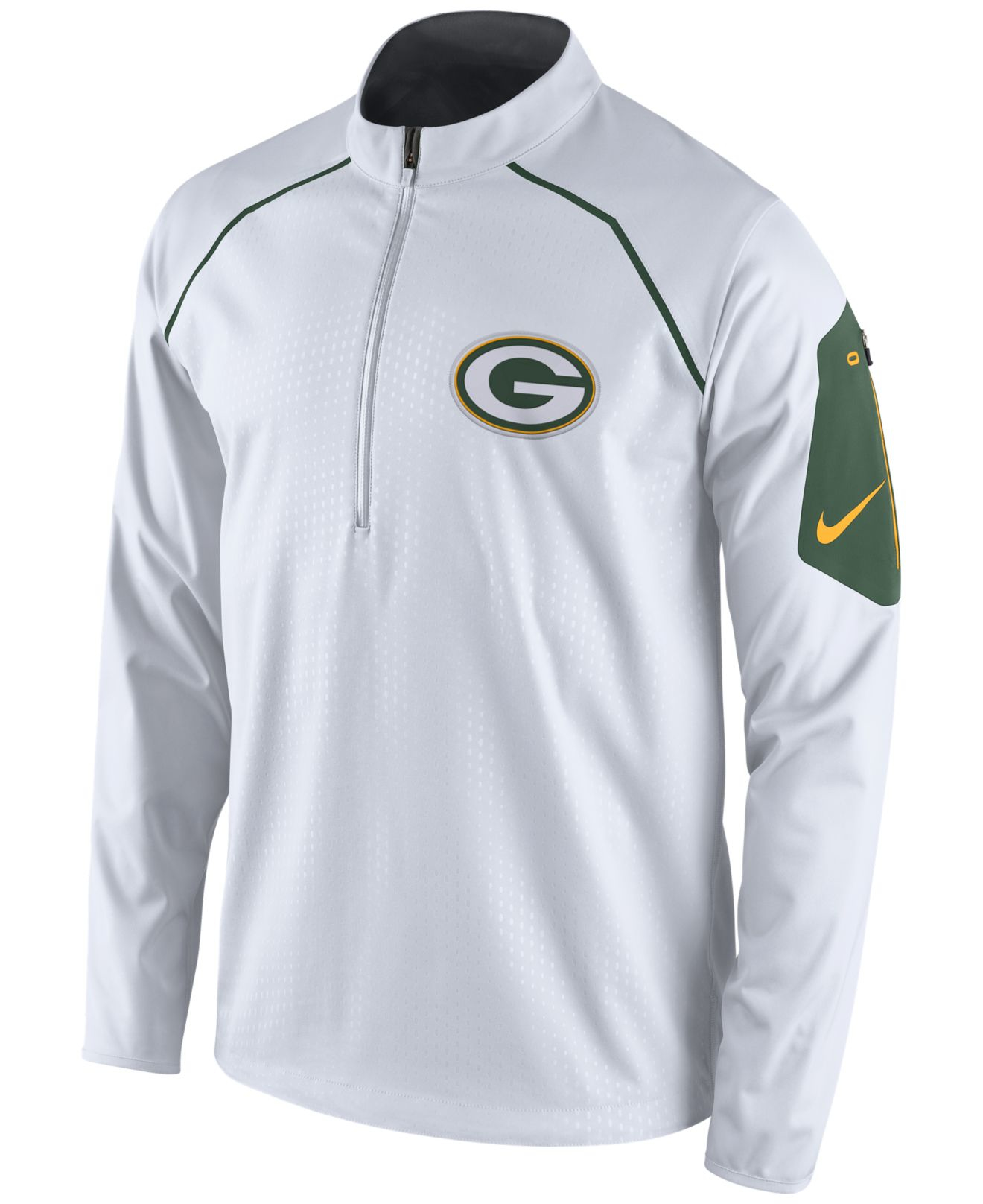 Lyst - Nike Men's Green Bay Packers Alpha Fly Rush Quarter-zip Jacket ...