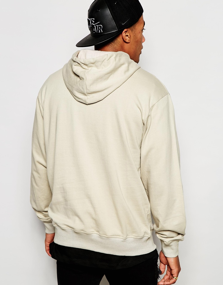 Lyst - Nicce London Logo Hoodie - Beige in Natural for Men