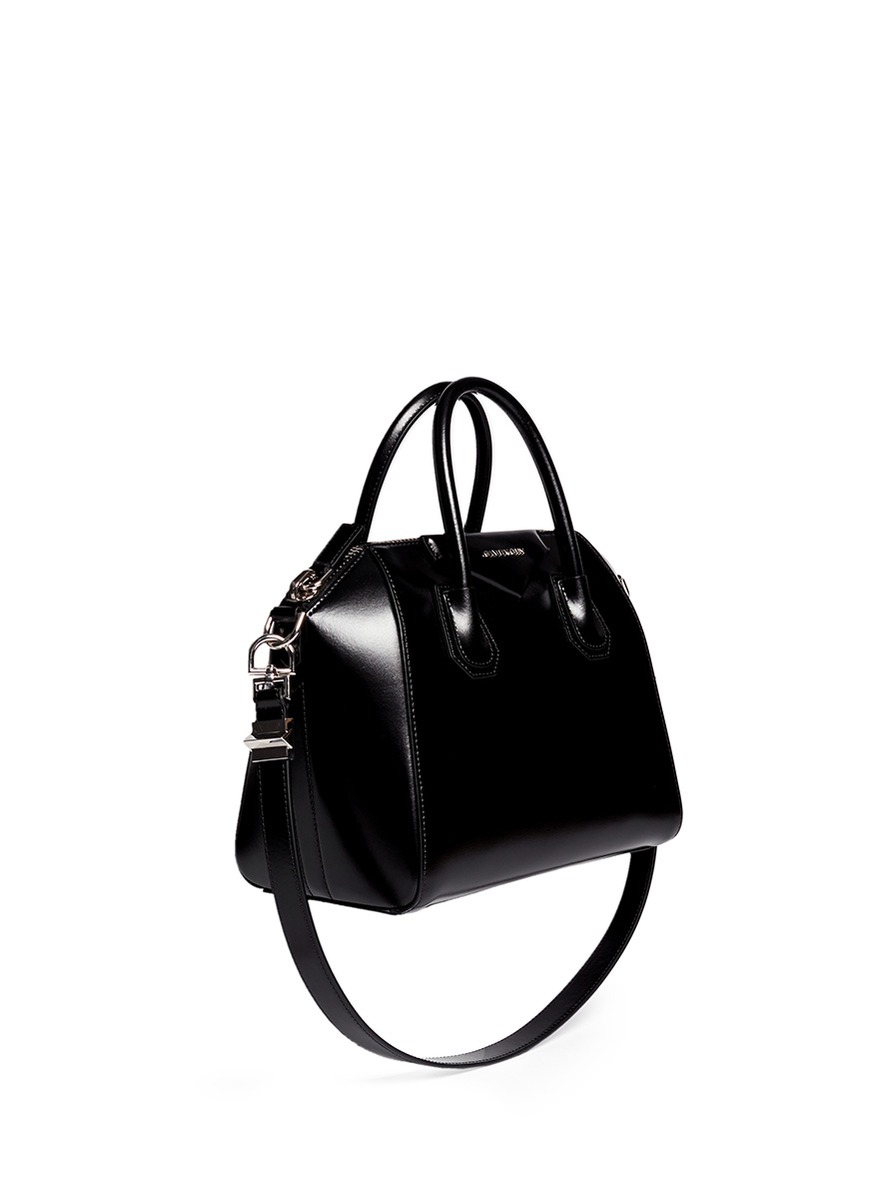 Givenchy &#39;antigona&#39; Small Leather Bag in Black - Lyst