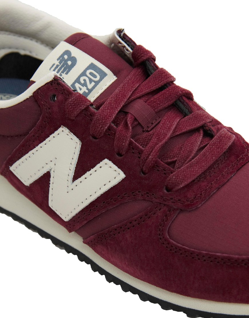 new balance burgundy leather