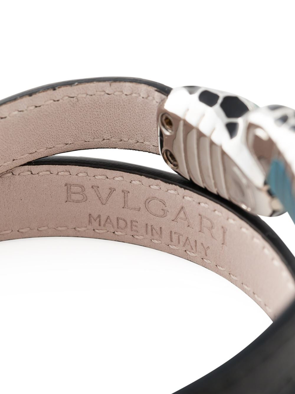 Lyst BVLGARI Snake Wrap Bracelet in Black for Men