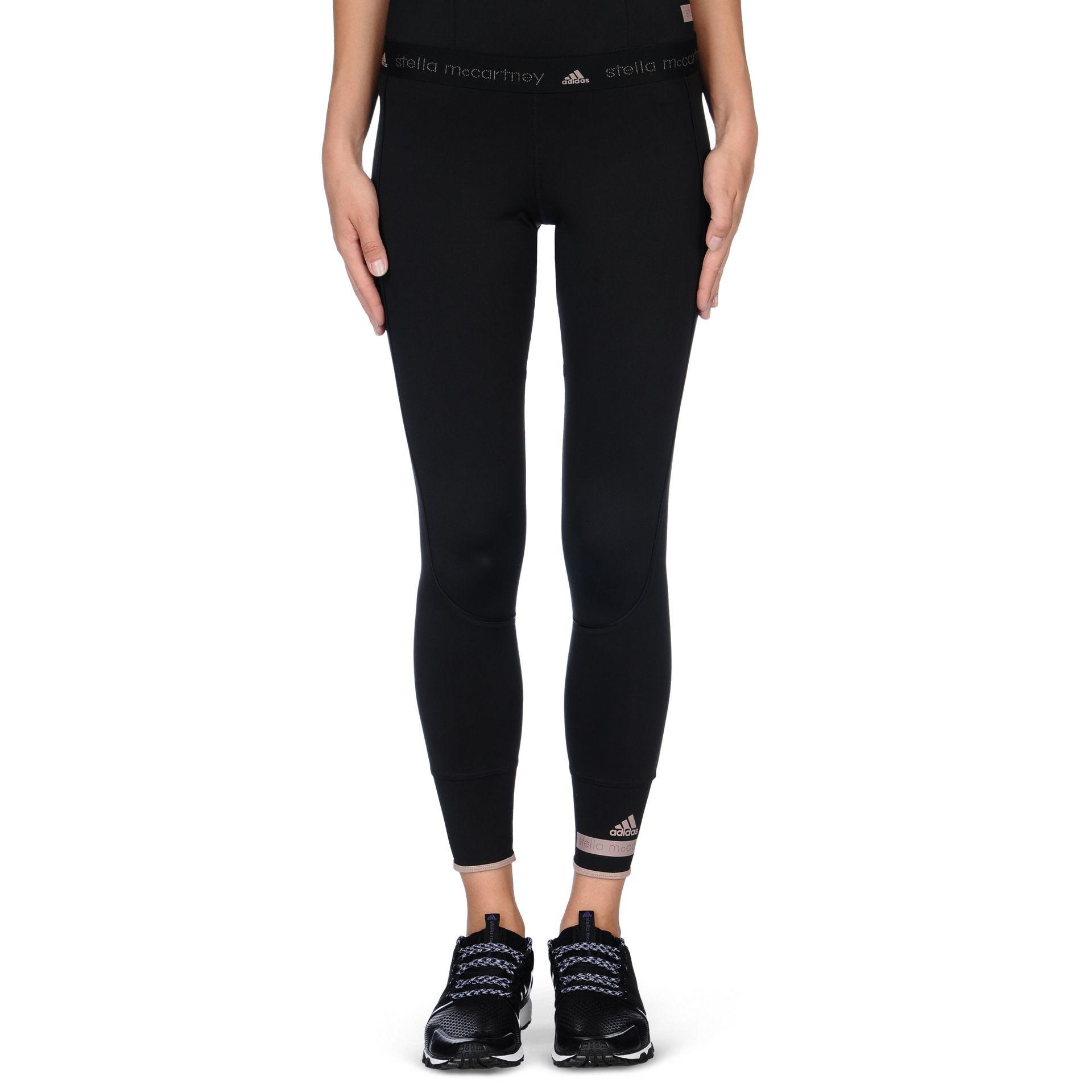 Lyst - Adidas By Stella Mccartney Black 7/8 Length Leggings in Black