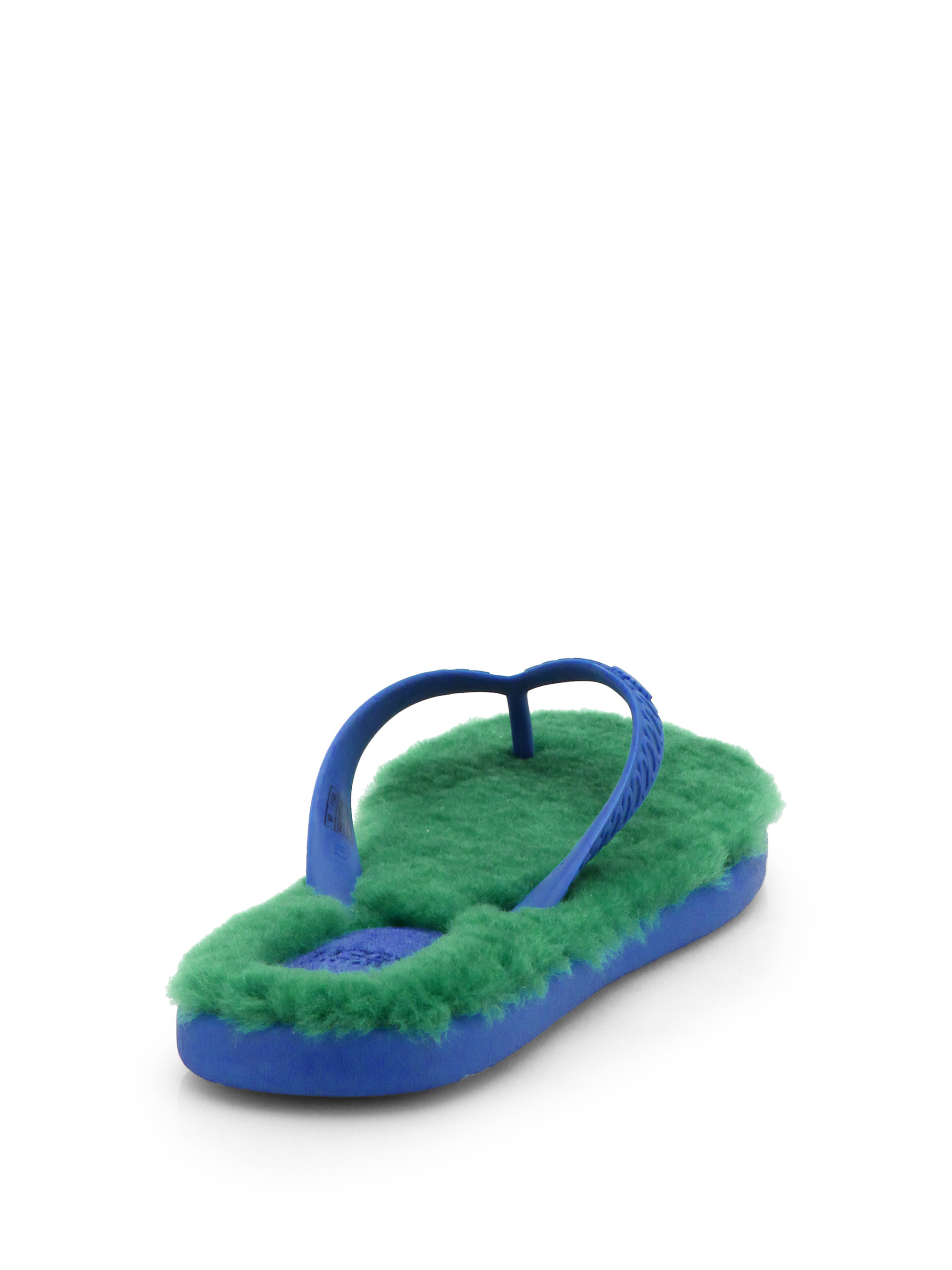 ugg shearling flip flops