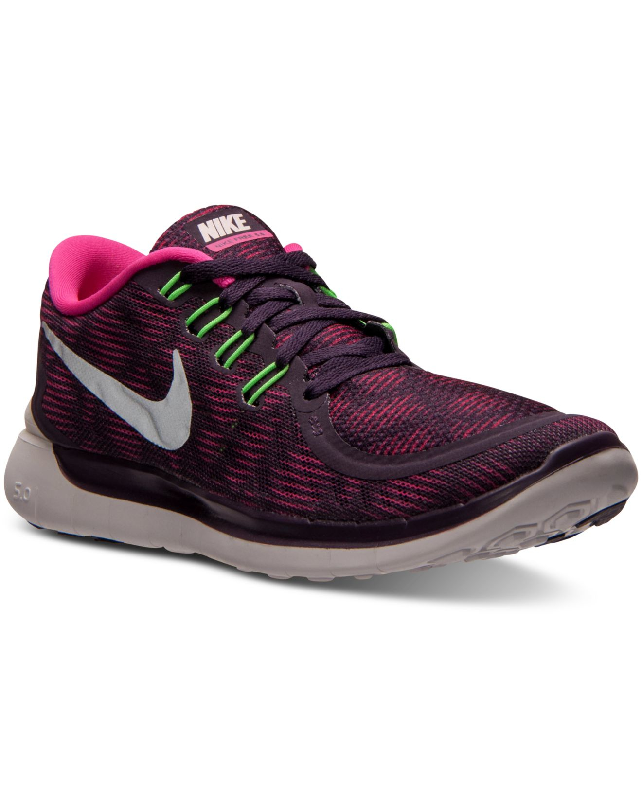 Lyst - Nike Women's Free 5.0 Print Running Sneakers From Finish Line in ...