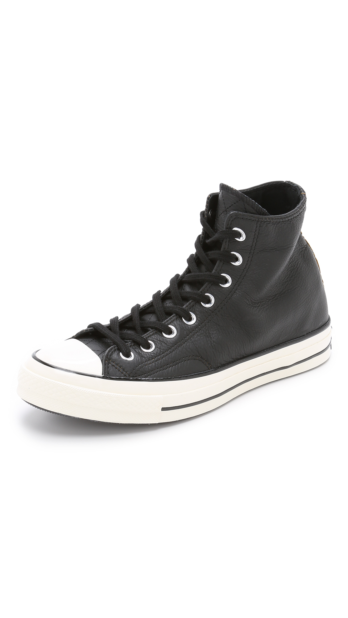 Converse Chuck Taylor All Star '70s Leather High Top Sneakers in Black ...