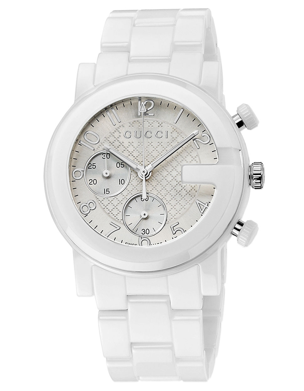 Lyst - Gucci Ladies G Chronograph Ceramic Watch In White