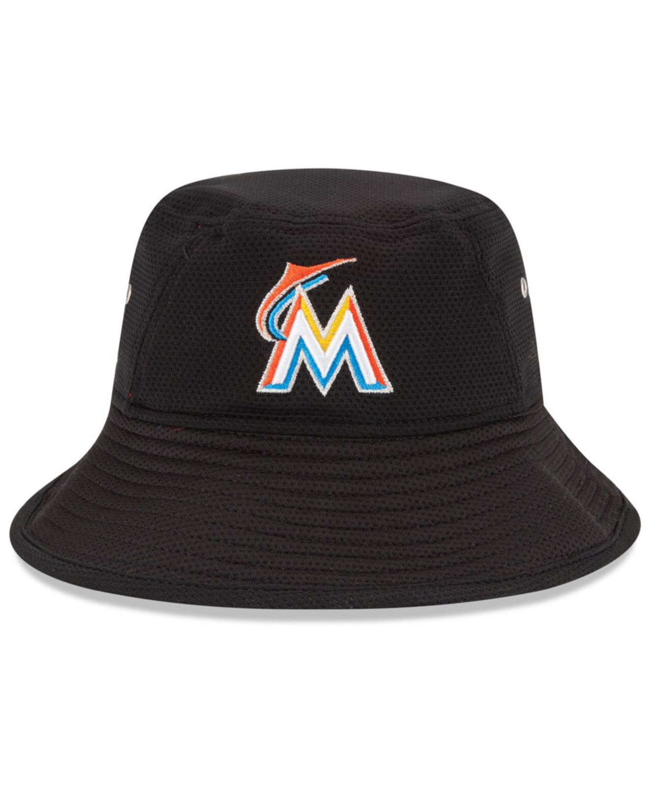 Ktz Miami Marlins Team Redux Bucket Hat in Black for Men Lyst