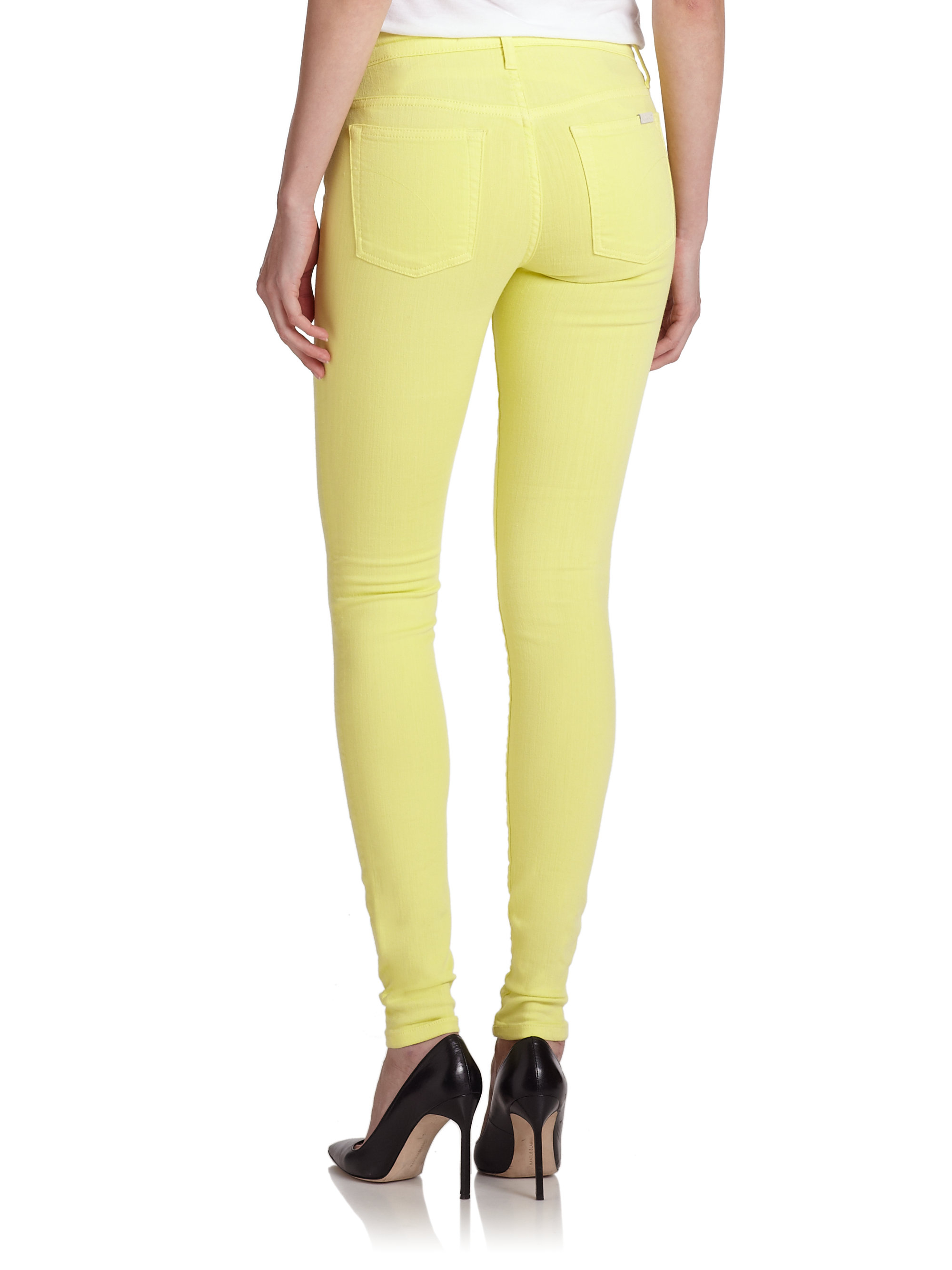 skinny jeans yellow