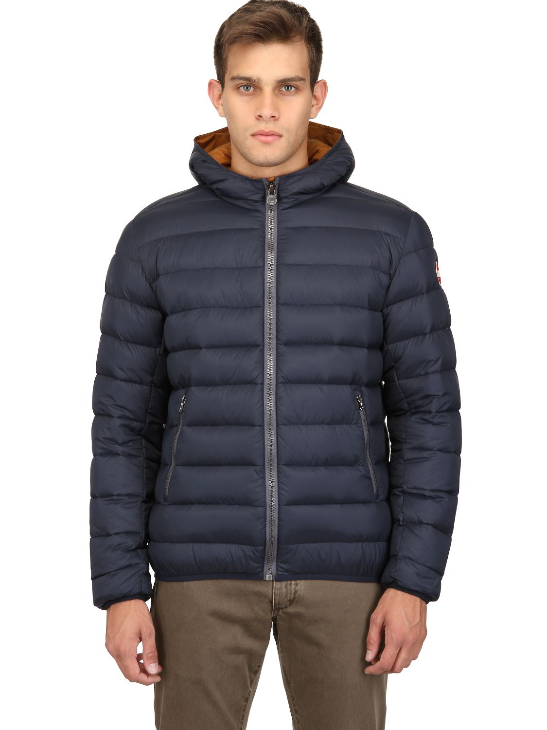 Lyst - Colmar Quilted Nylon Hooded Down Jacket in Gray for Men