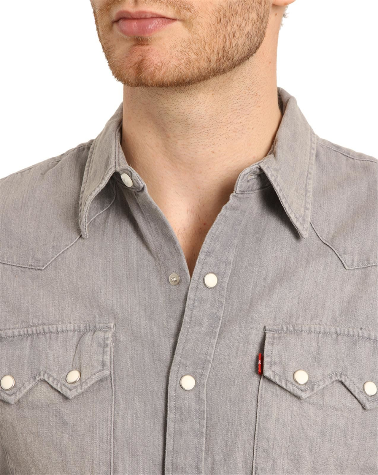 Levi's Grey Denim Shirt in Gray for Men (grey) Lyst