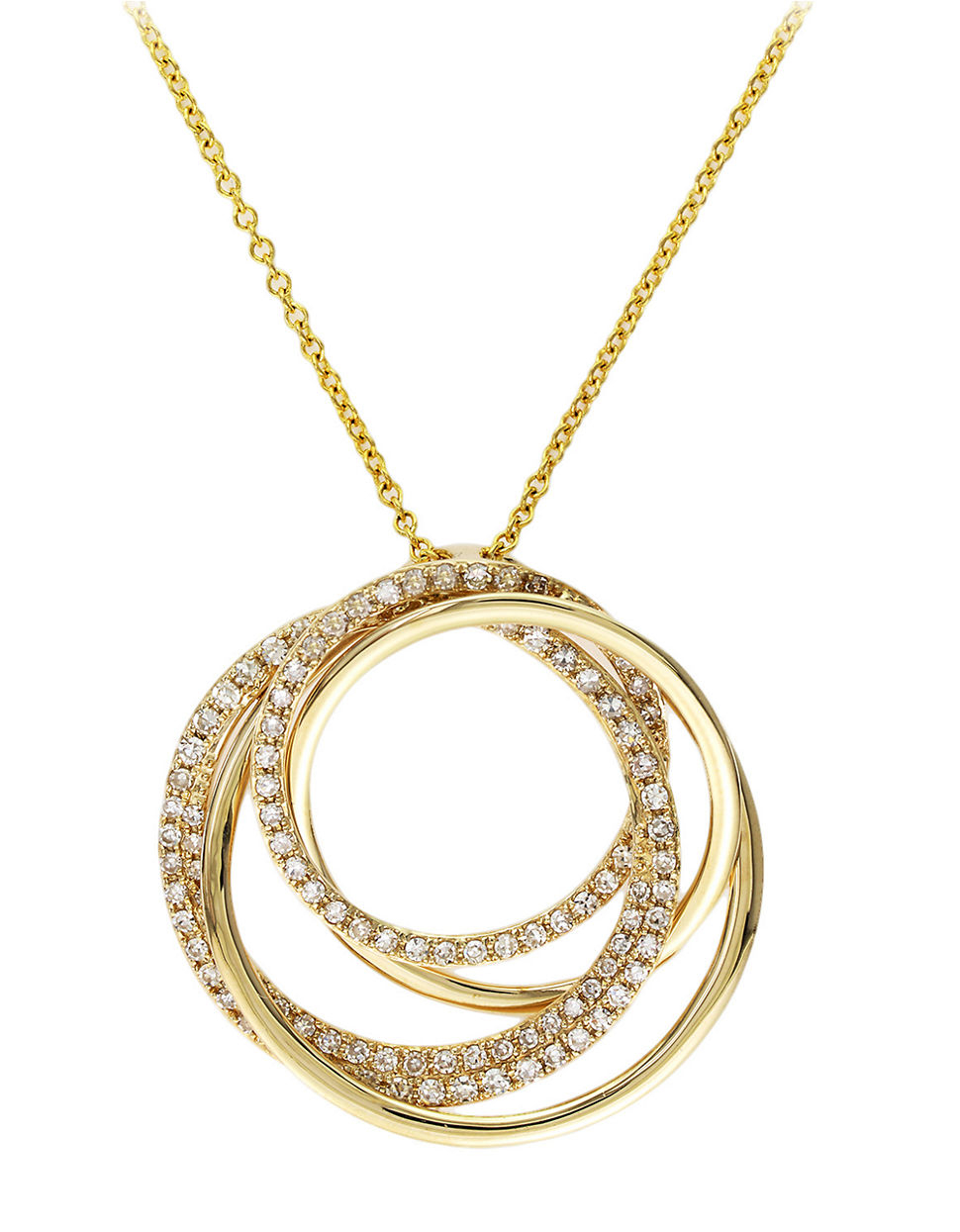 Effy Doro 14k Yellow Gold Diamond Pendant Necklace in Metallic | Lyst